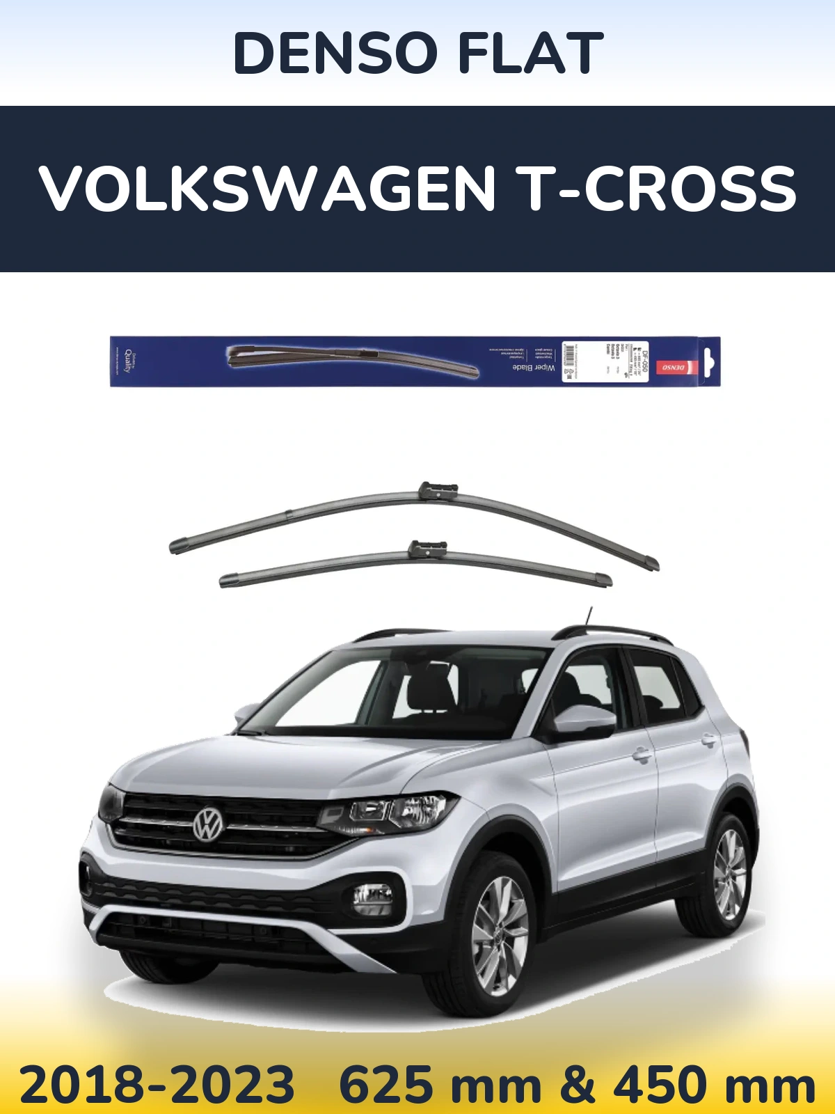 Torkarblad Denso Flat för Volkswagen T-Cross