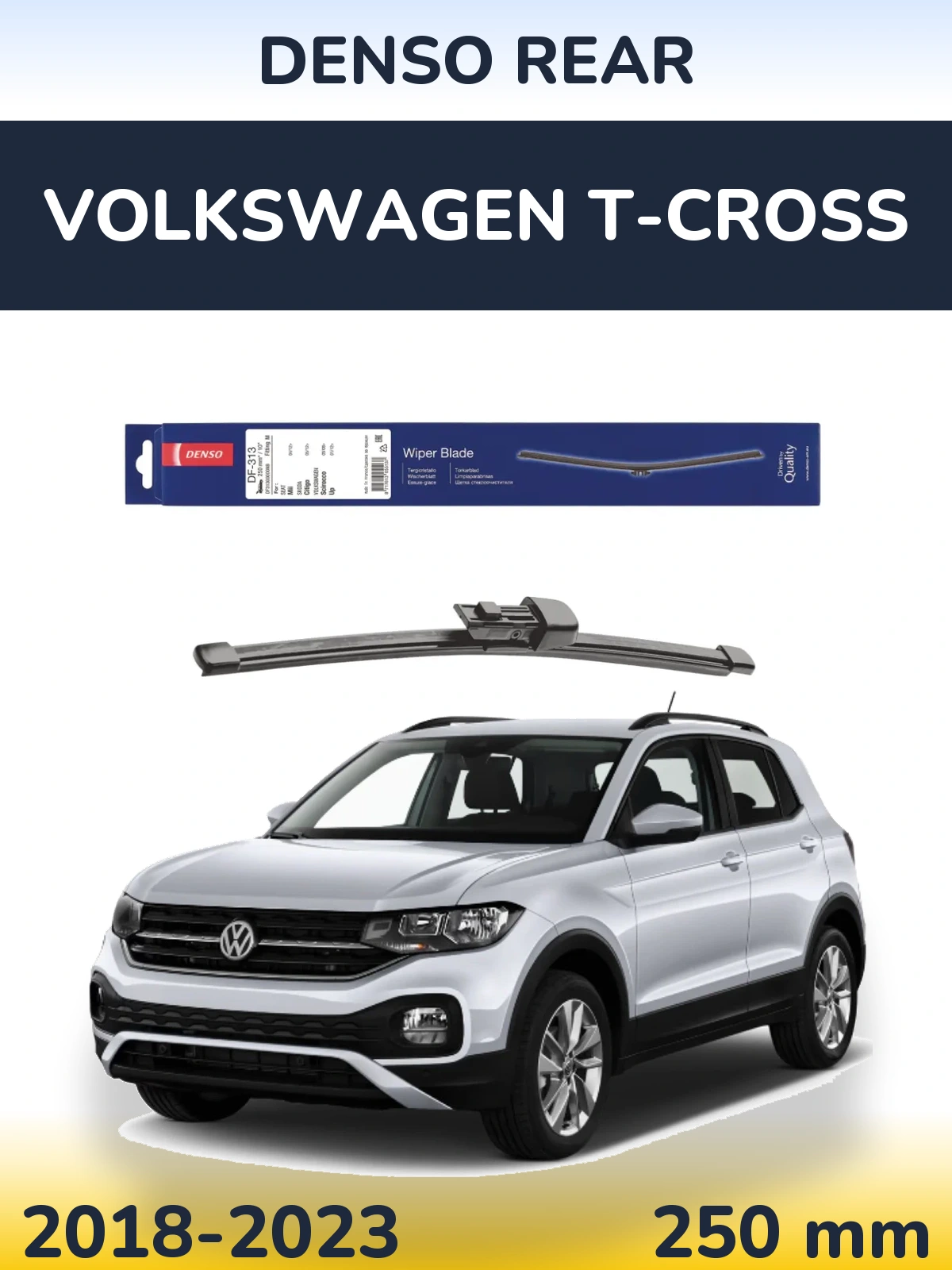 Torkarblad Denso Rear för Volkswagen T-Cross