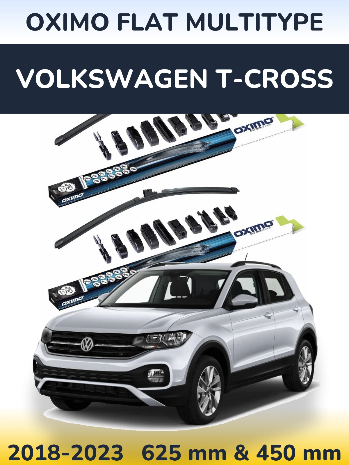 Torkarblad Oximo Flat MultiType för Volkswagen T-Cross