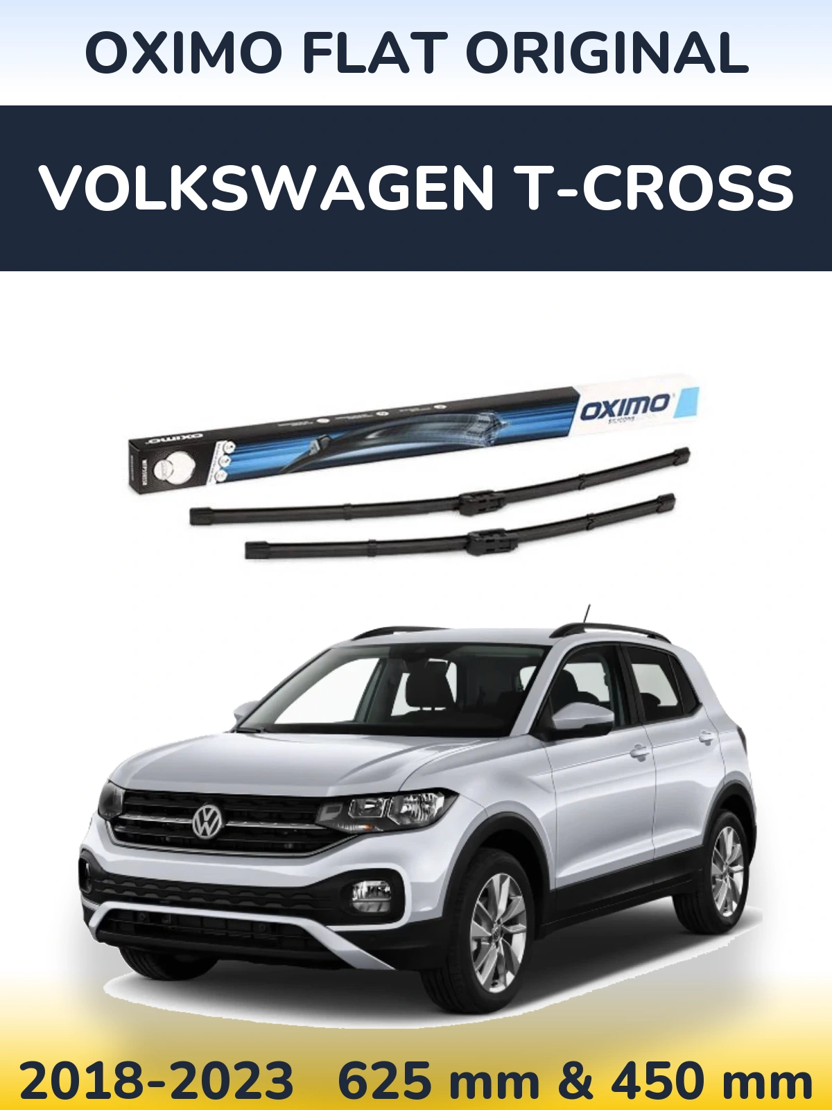 Torkarblad Oximo Flat Original för Volkswagen T-Cross