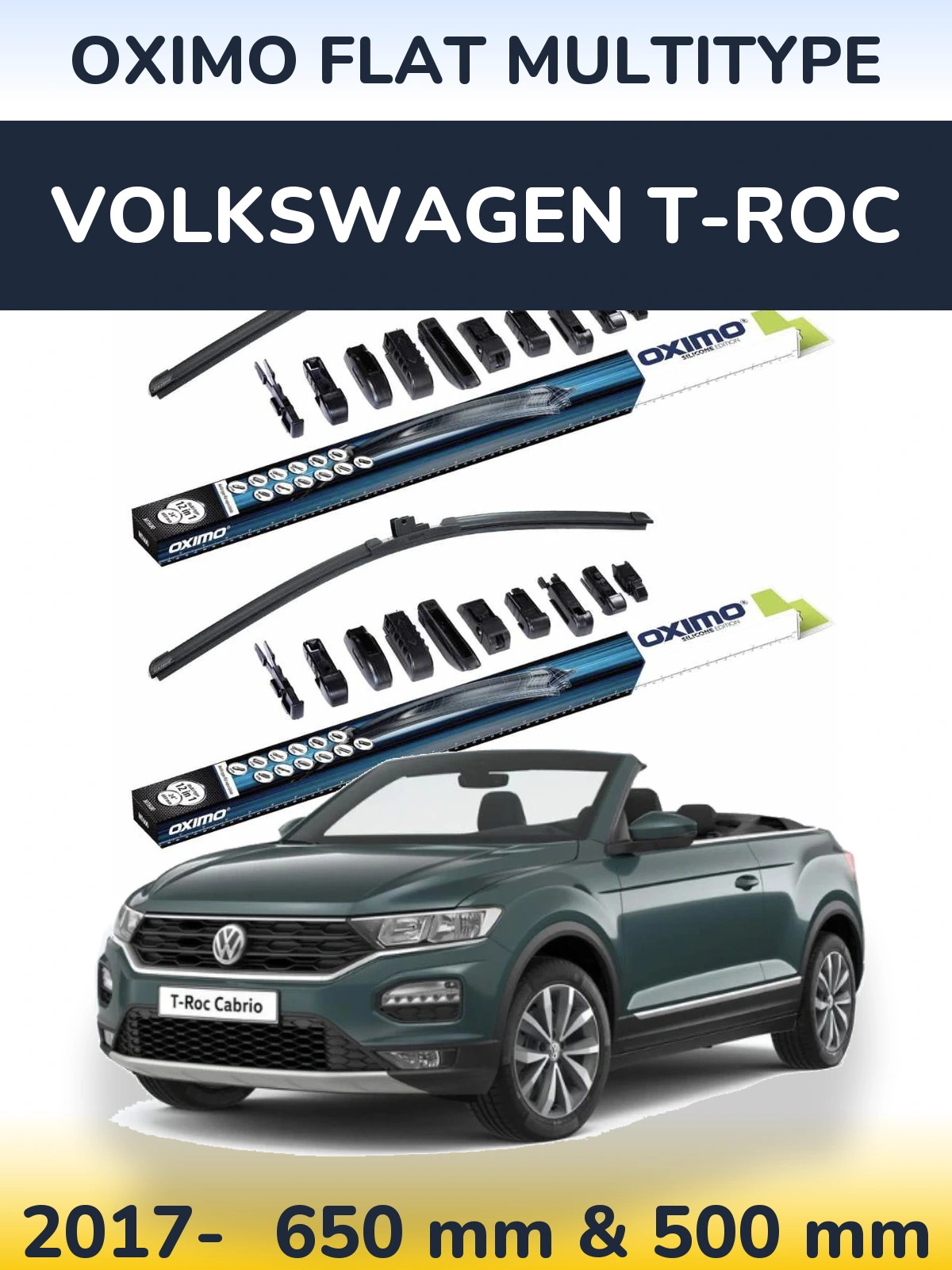 Torkarblad Oximo Flat MultiType för Volkswagen T-Roc