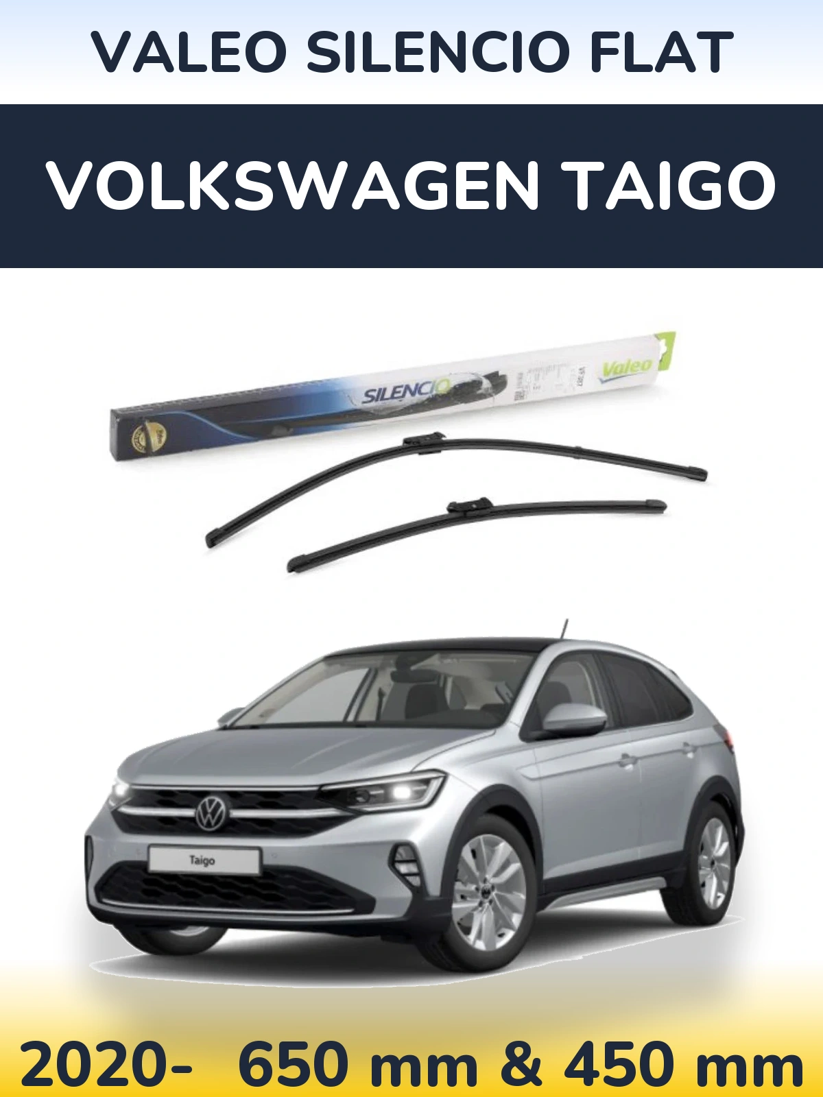 Torkarblad Valeo Silencio Flat för Volkswagen Taigo