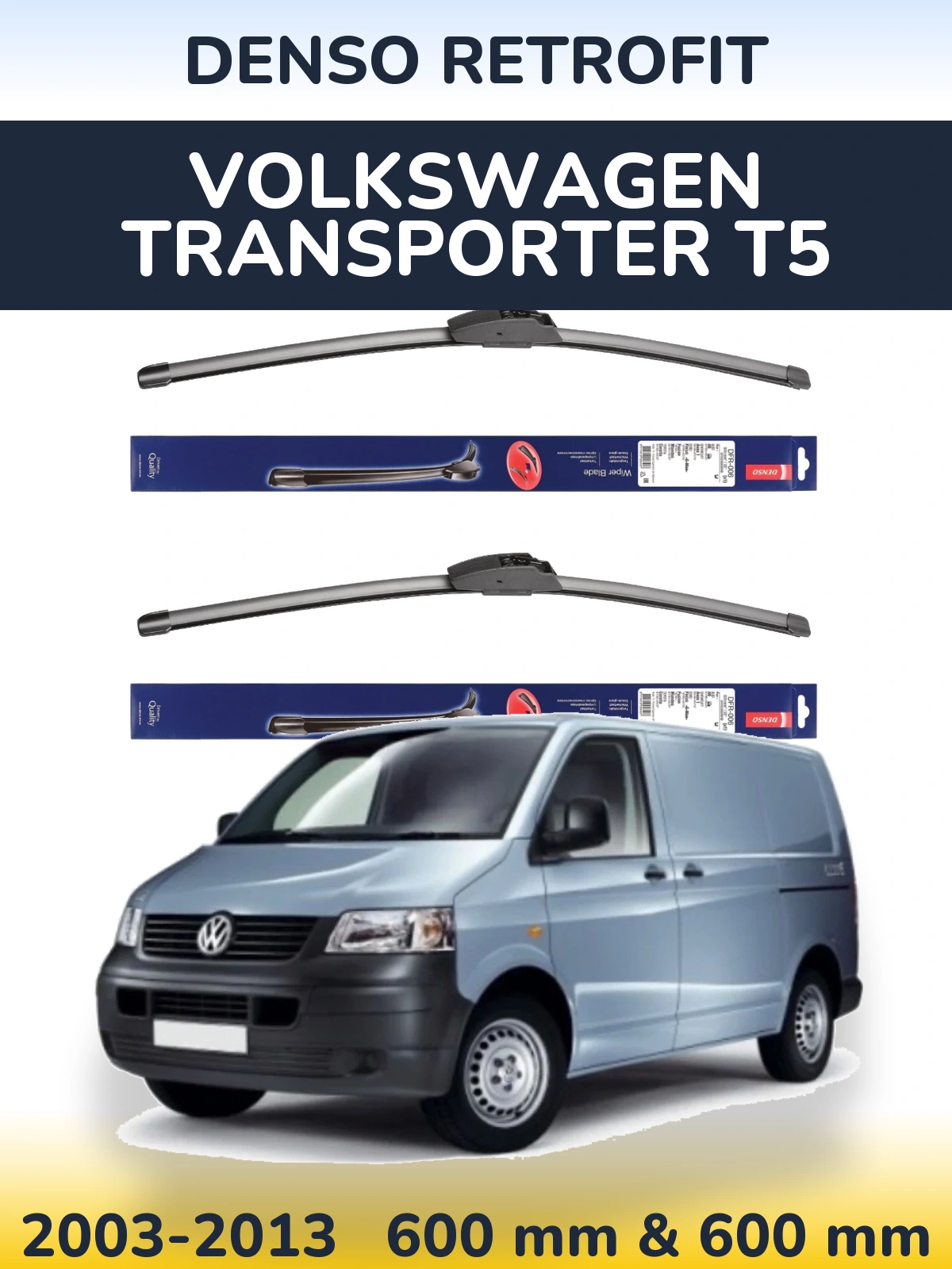 Torkarblad Denso Retrofit för Volkswagen Transporter T5