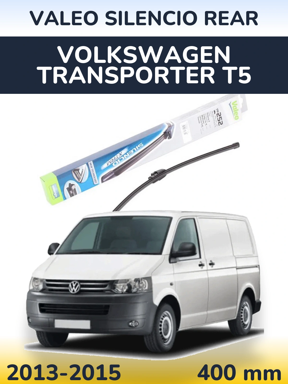 Torkarblad Valeo Silencio Rear för Volkswagen Transporter T5