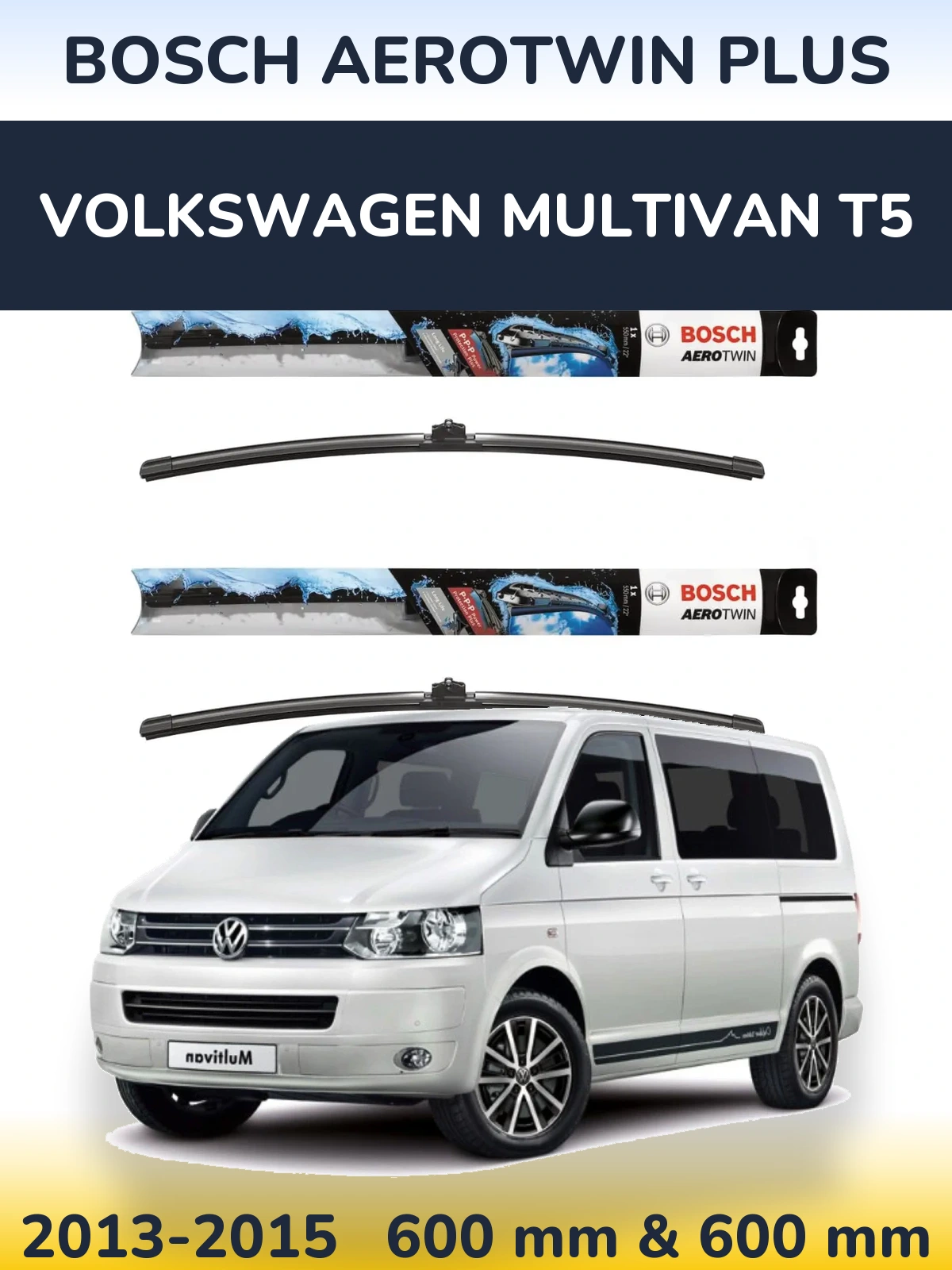 Torkarblad BOSCH AeroTwin Plus för Volkswagen Multivan T5