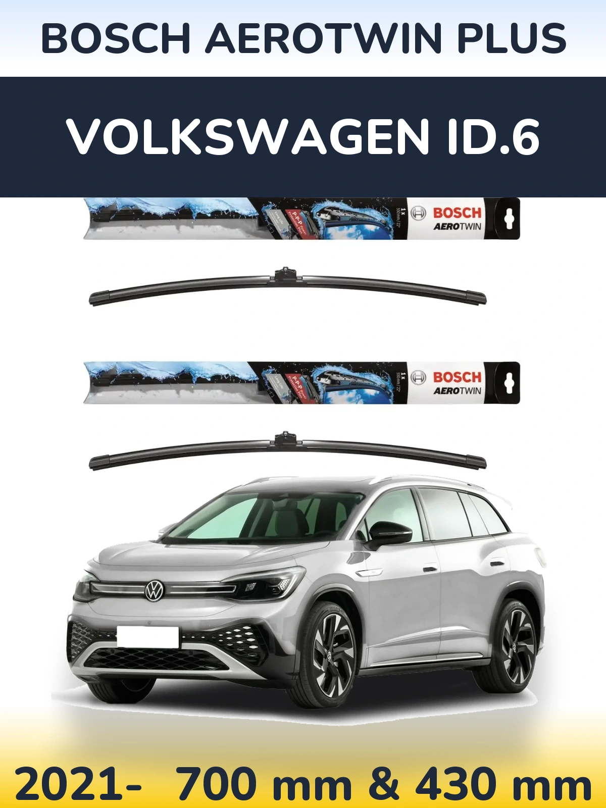 Torkarblad BOSCH AeroTwin Plus för Volkswagen ID.6