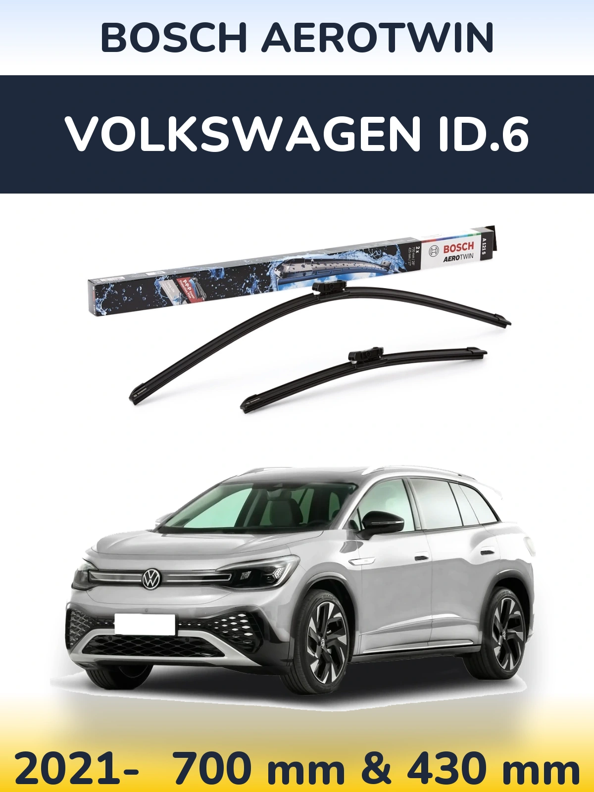 Torkarblad BOSCH AeroTwin för Volkswagen ID.6