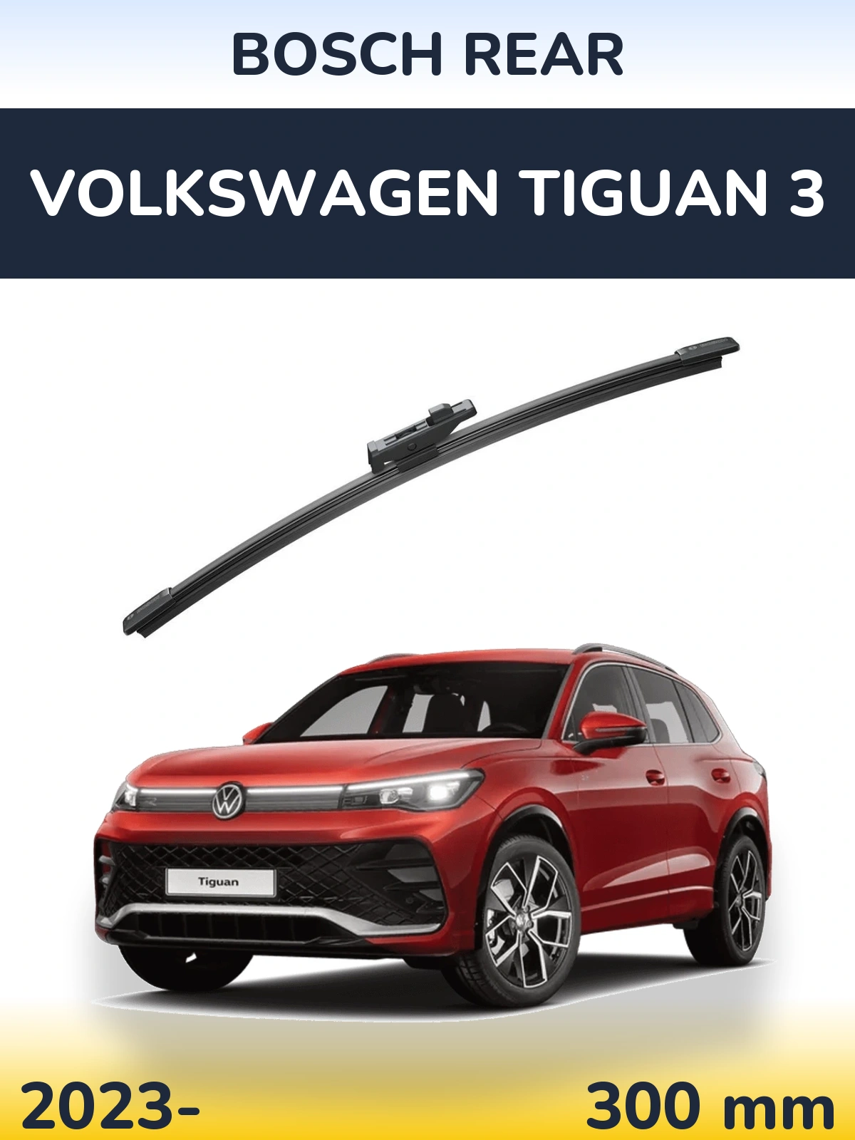 Torkarblad BOSCH Rear för Volkswagen Tiguan 3