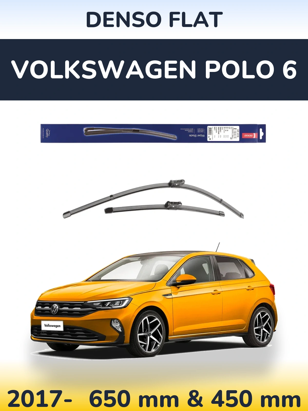 Torkarblad Denso Flat för Volkswagen Polo 6