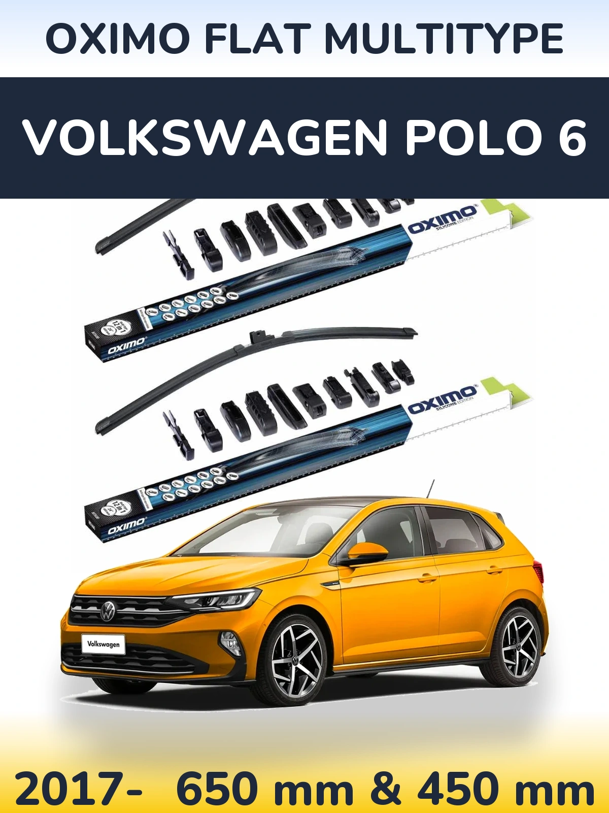 Torkarblad Oximo Flat MultiType för Volkswagen Polo 6