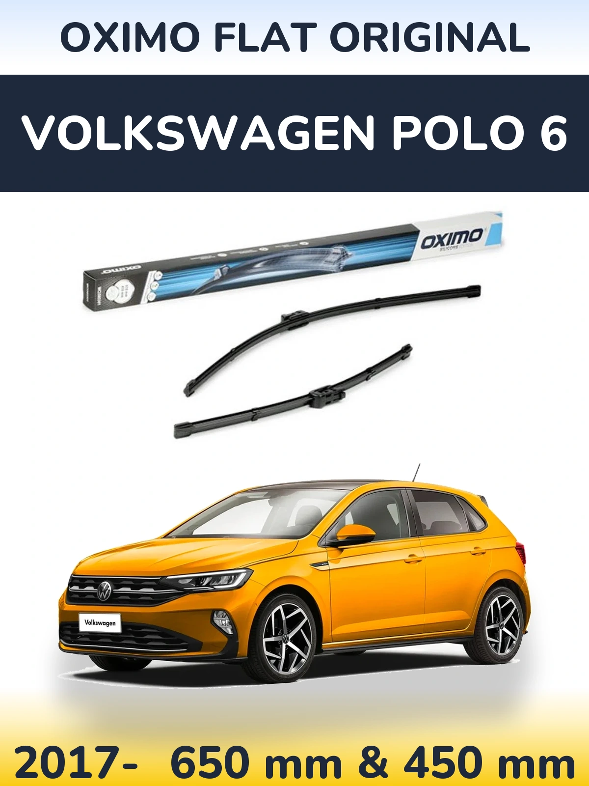 Torkarblad Oximo Flat Original för Volkswagen Polo 6