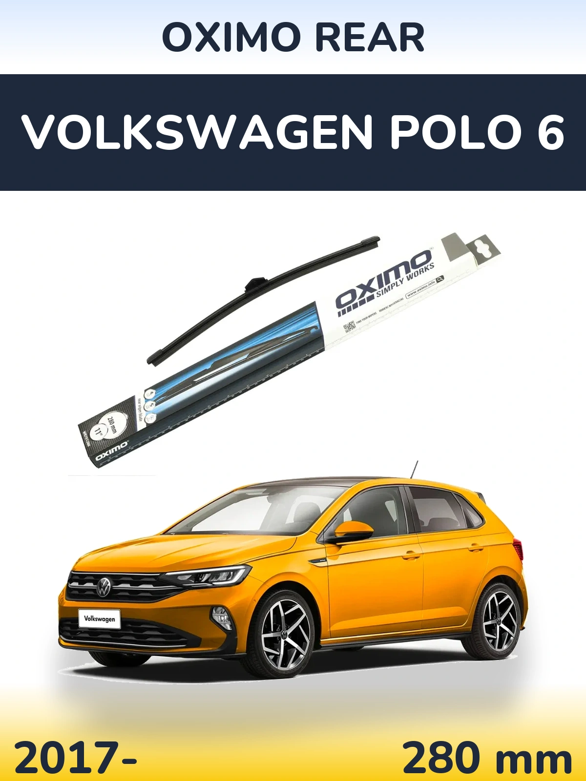 Torkarblad Oximo Rear för Volkswagen Polo 6
