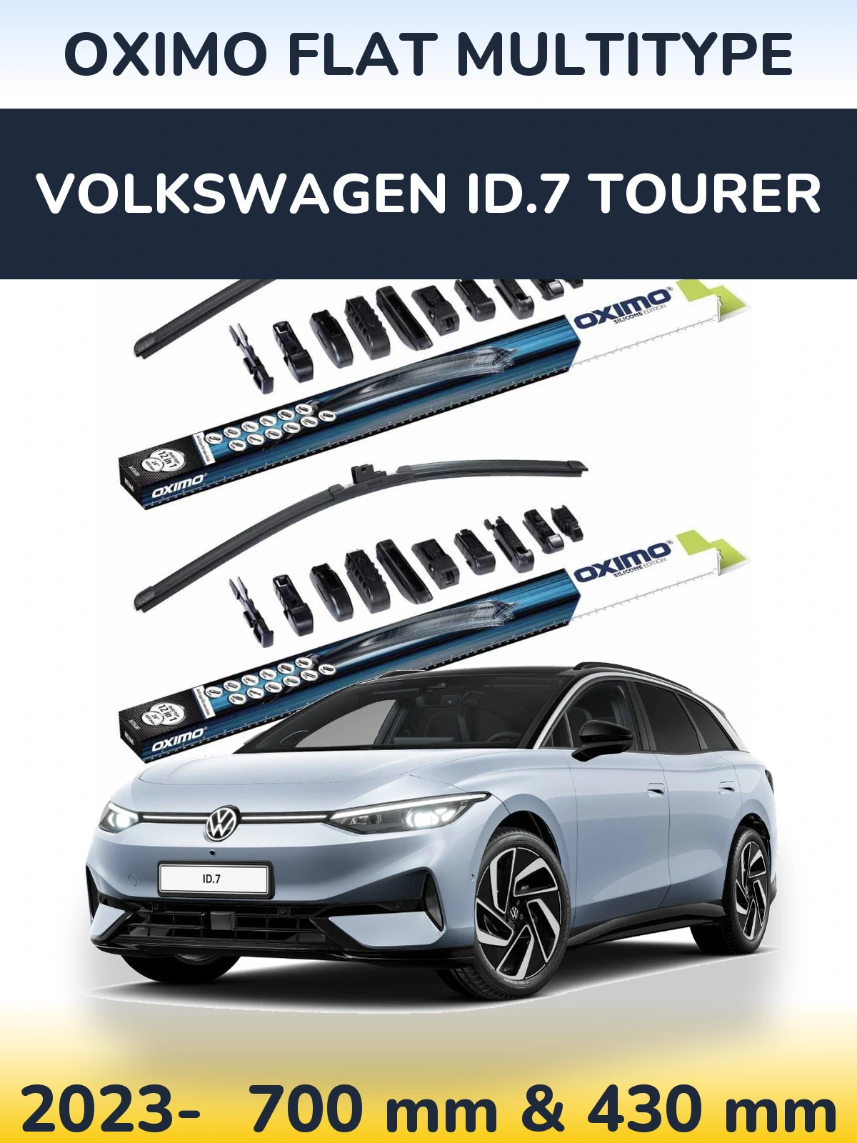 Torkarblad Oximo Flat MultiType för Volkswagen ID.7 Tourer
