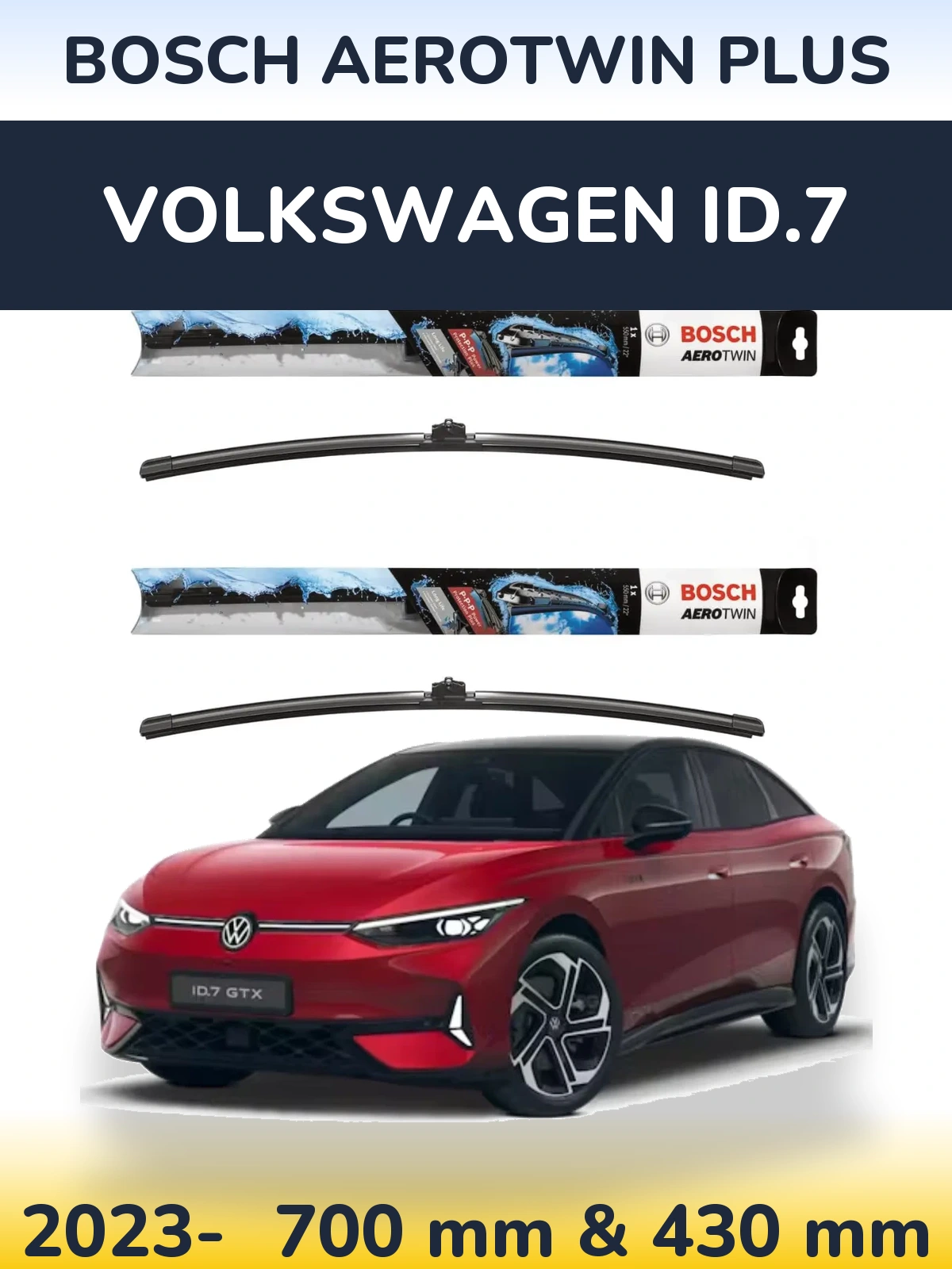 Torkarblad BOSCH AeroTwin Plus för Volkswagen ID.7