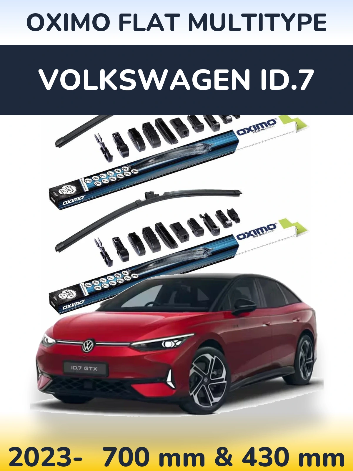 Torkarblad Oximo Flat MultiType för Volkswagen ID.7