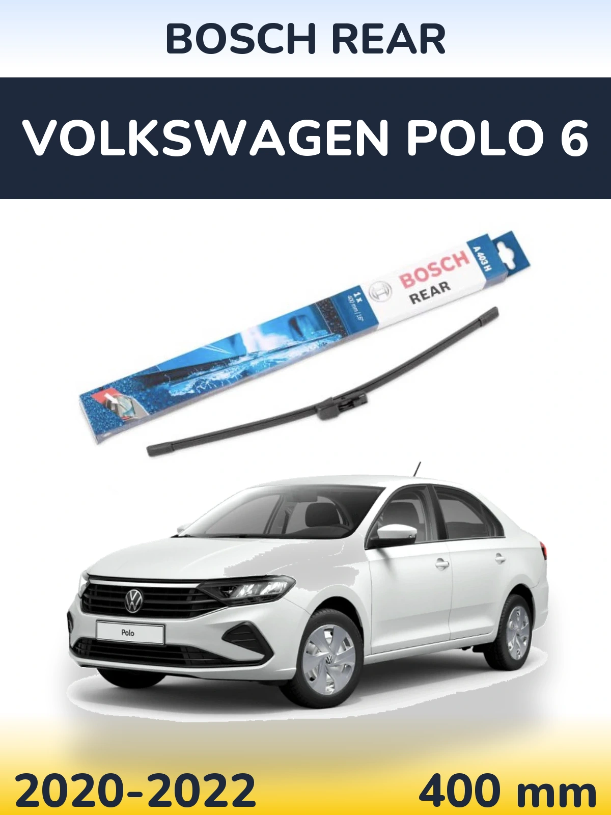 Torkarblad BOSCH Rear för Volkswagen Polo 6