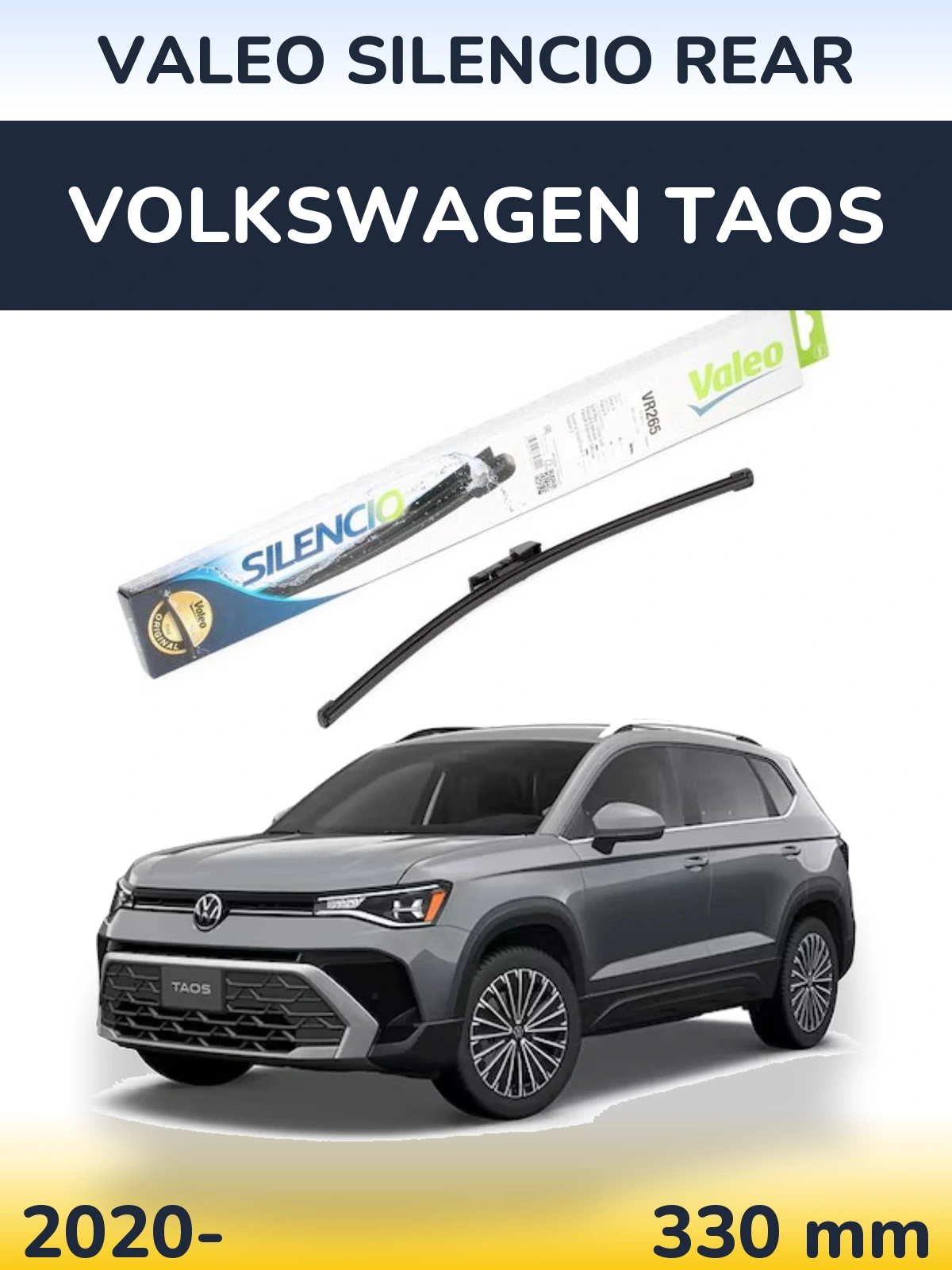 Torkarblad Valeo Silencio Rear för Volkswagen Taos