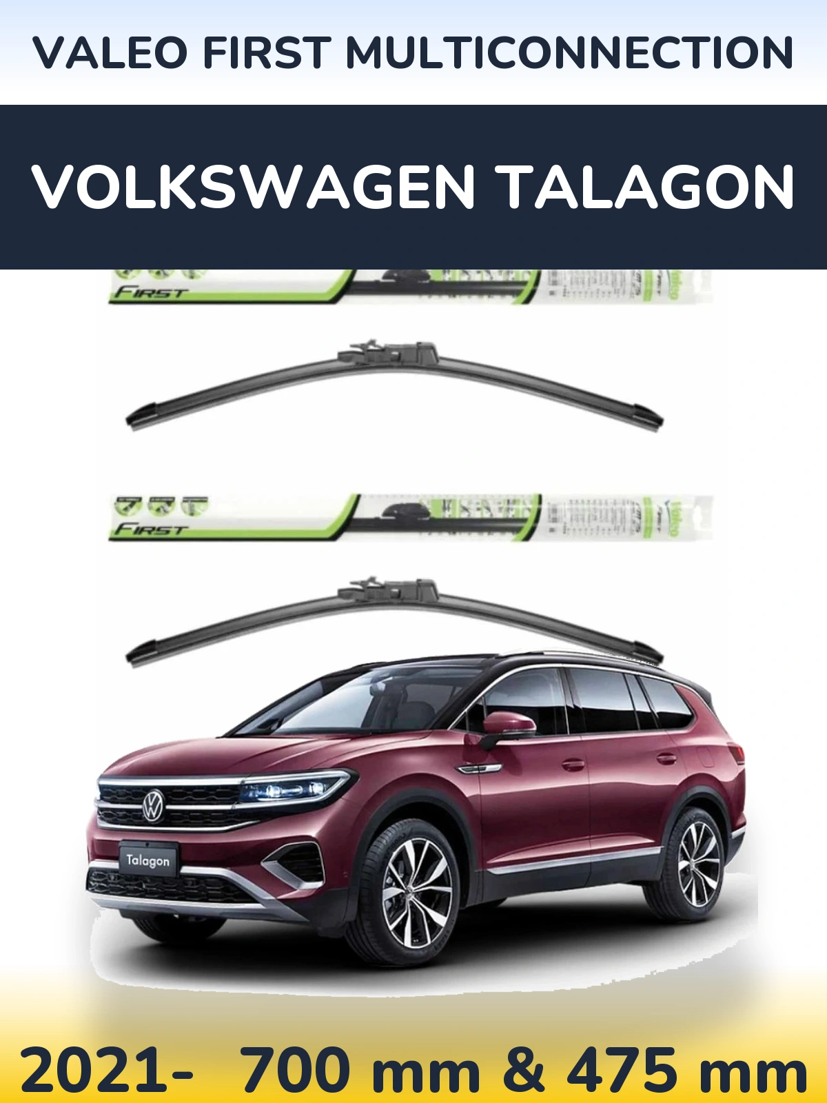 Torkarblad Valeo First MultiConnection för Volkswagen Talagon