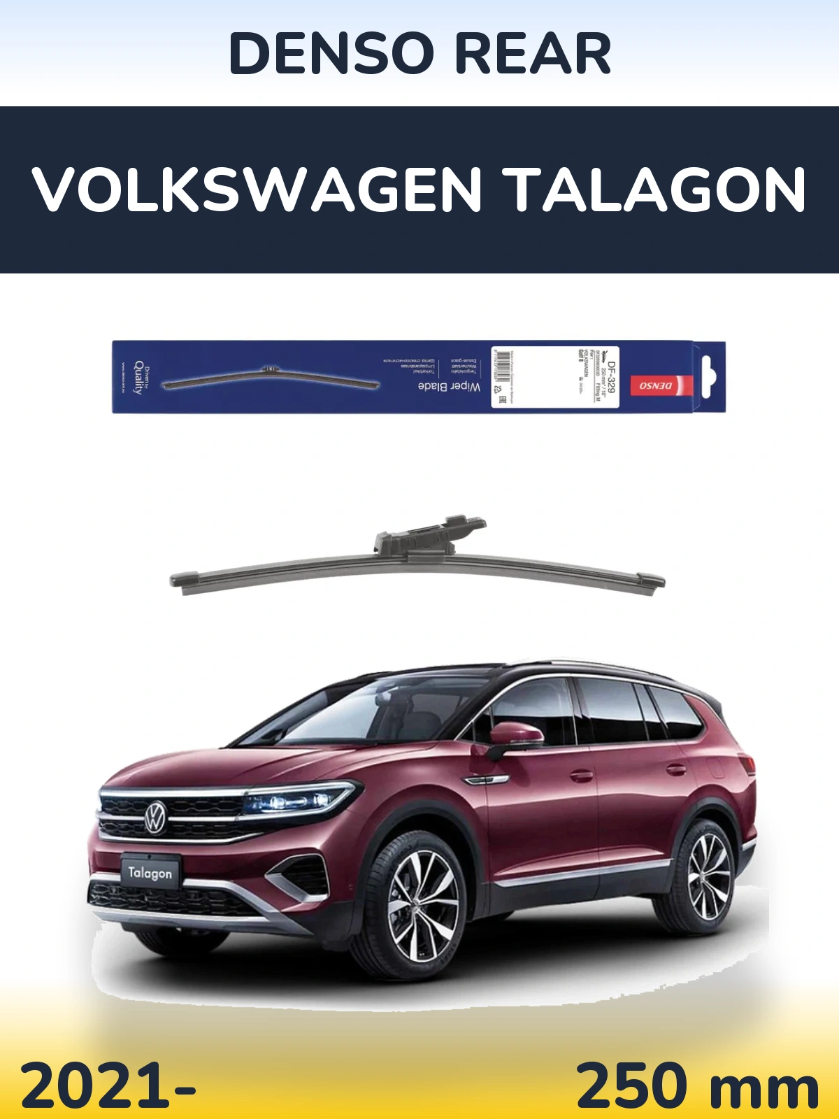 Torkarblad Denso Rear för Volkswagen Talagon