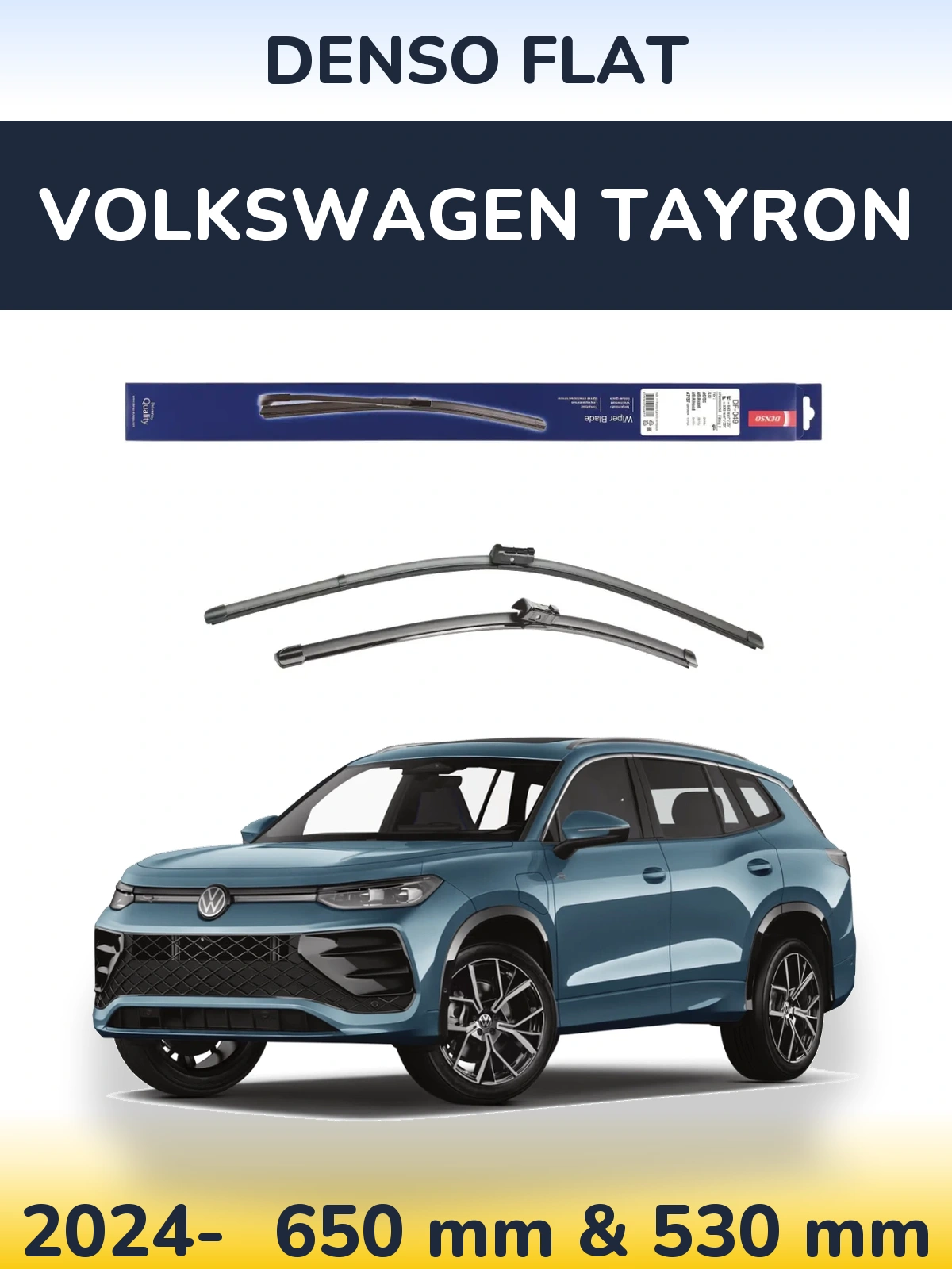 Torkarblad Denso Flat för Volkswagen Tayron
