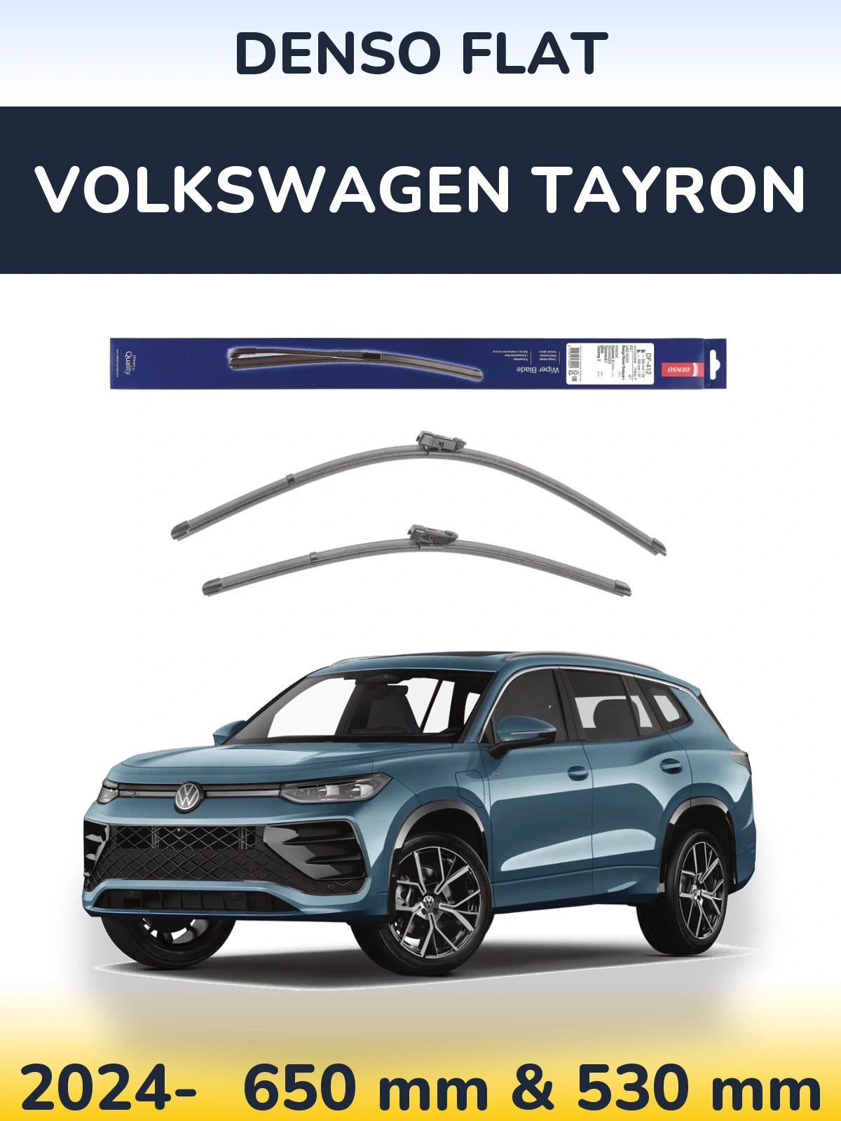 Torkarblad Denso Flat för Volkswagen Tayron