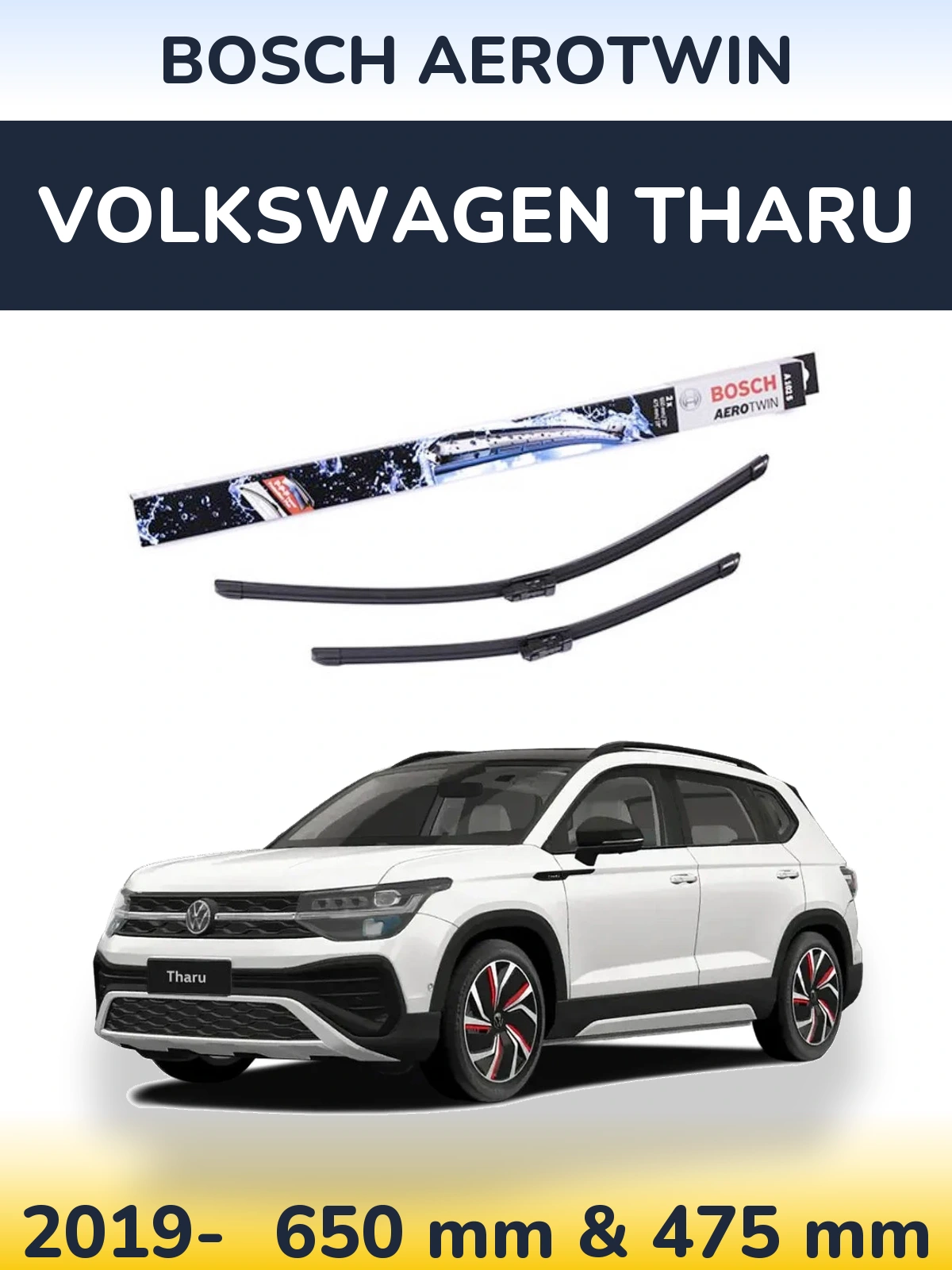 Torkarblad BOSCH AeroTwin för Volkswagen Tharu