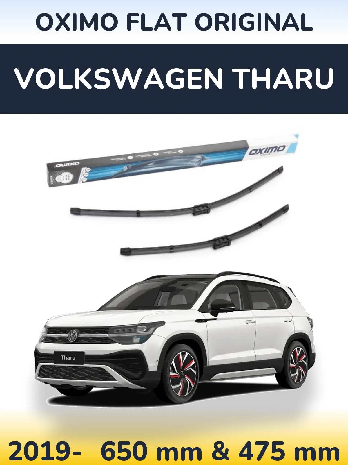 Torkarblad Oximo Flat Original för Volkswagen Tharu