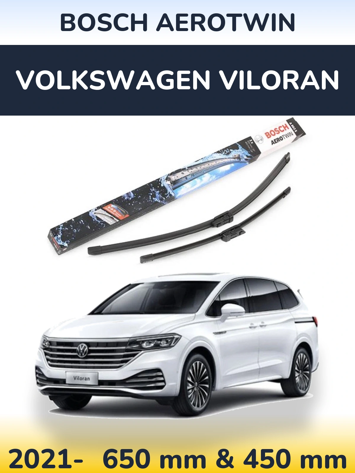 Torkarblad BOSCH AeroTwin för Volkswagen Viloran