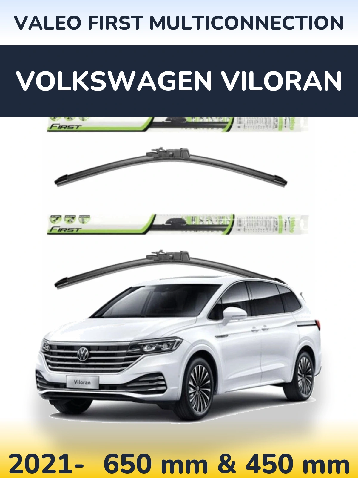 Torkarblad Valeo First MultiConnection för Volkswagen Viloran