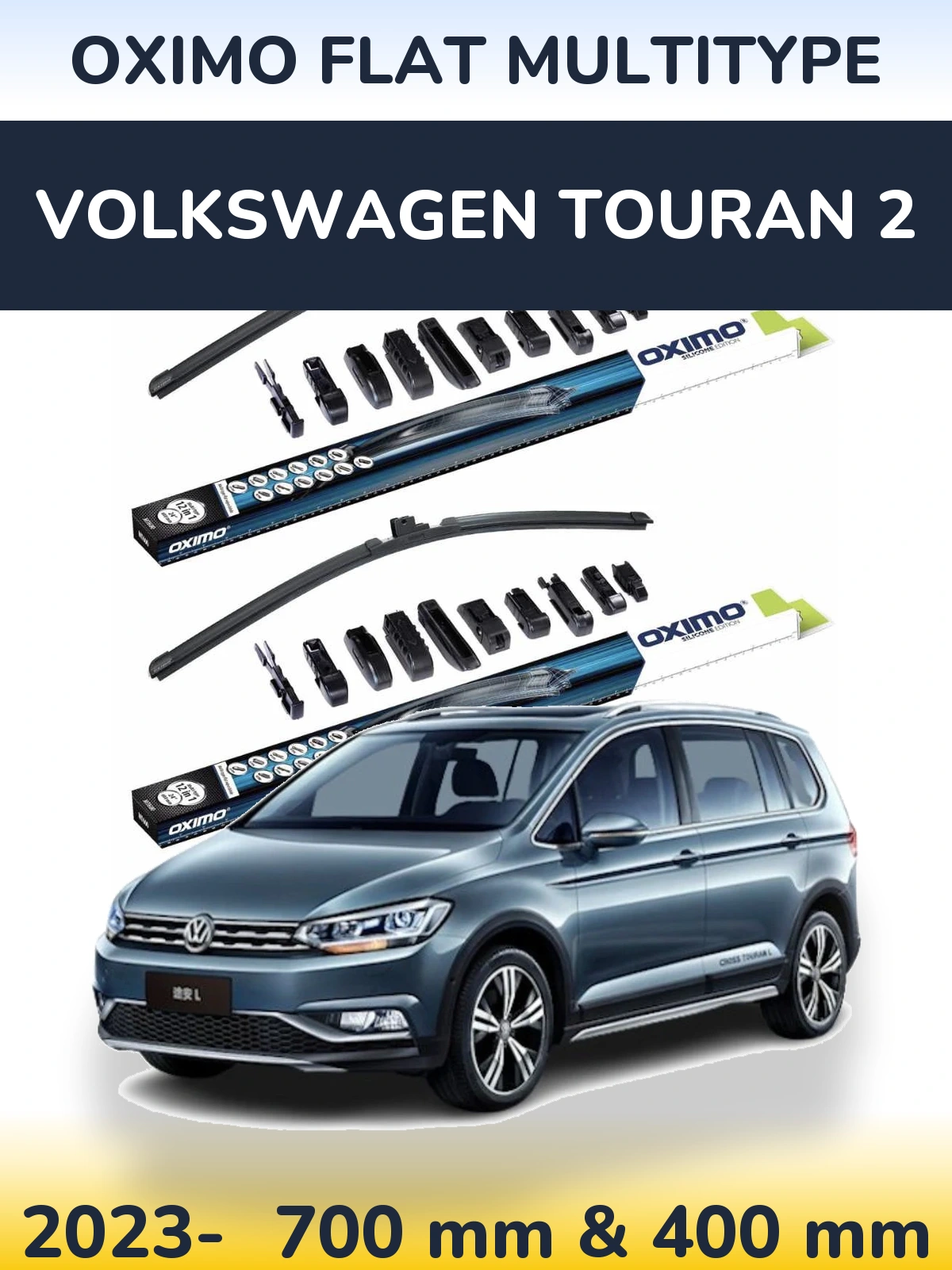 Torkarblad Oximo Flat MultiType för Volkswagen Touran 2