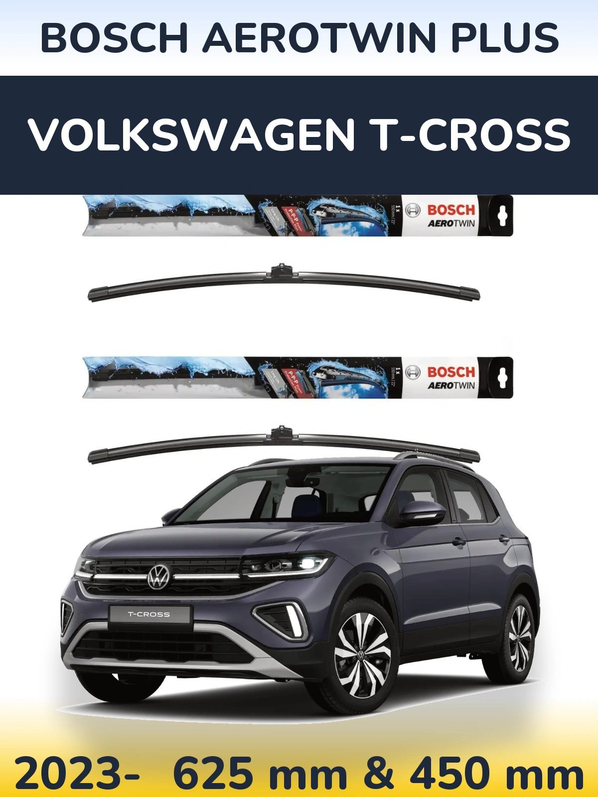 Torkarblad BOSCH AeroTwin Plus för Volkswagen T-Cross