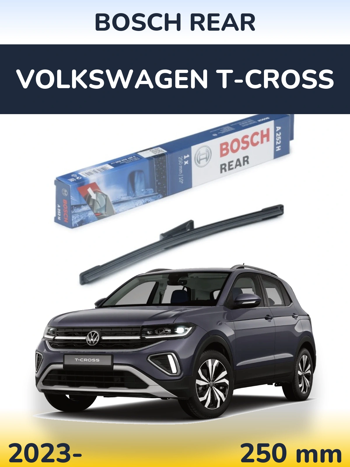 Torkarblad BOSCH Rear för Volkswagen T-Cross