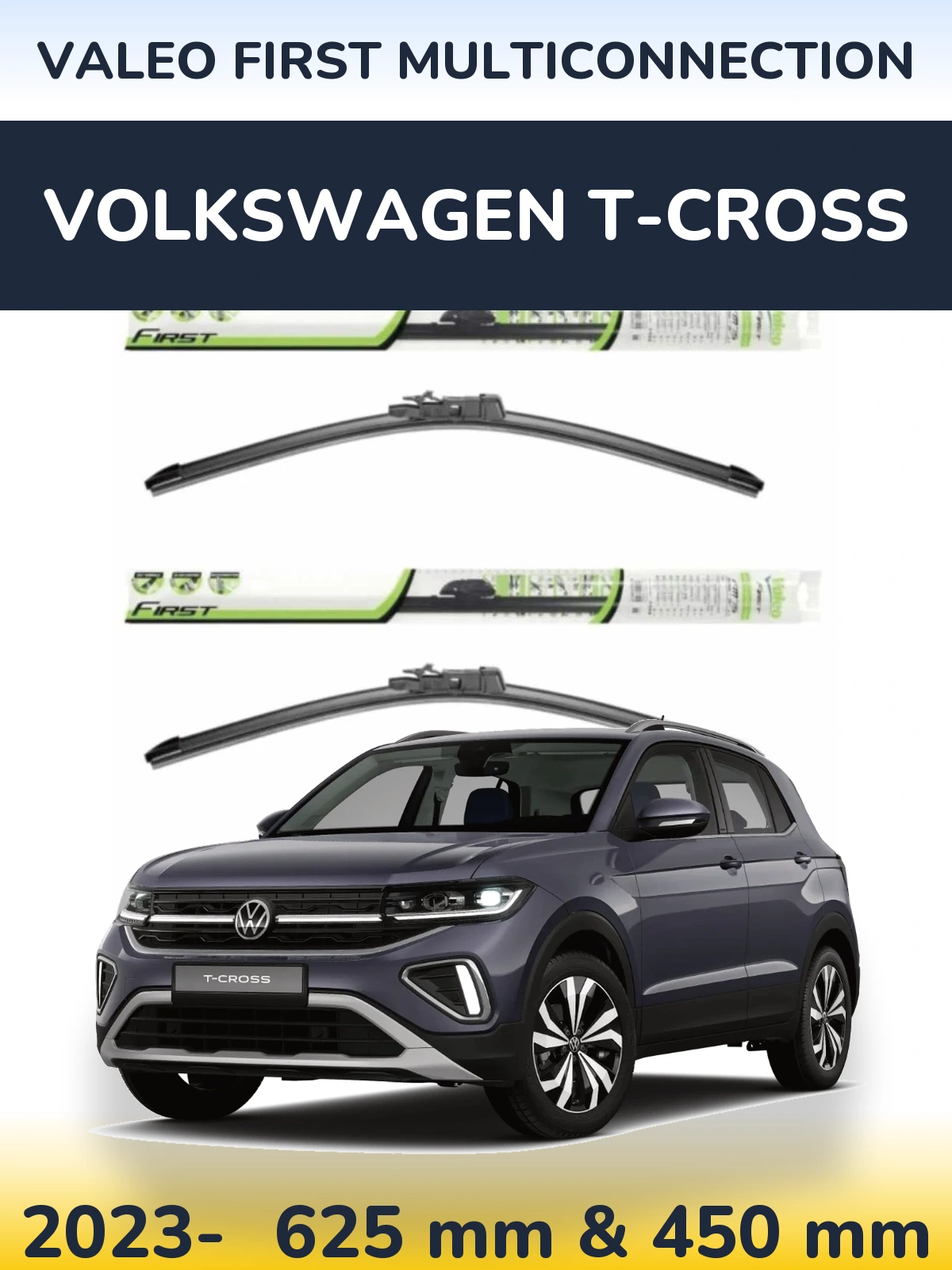 Torkarblad Valeo First MultiConnection för Volkswagen T-Cross