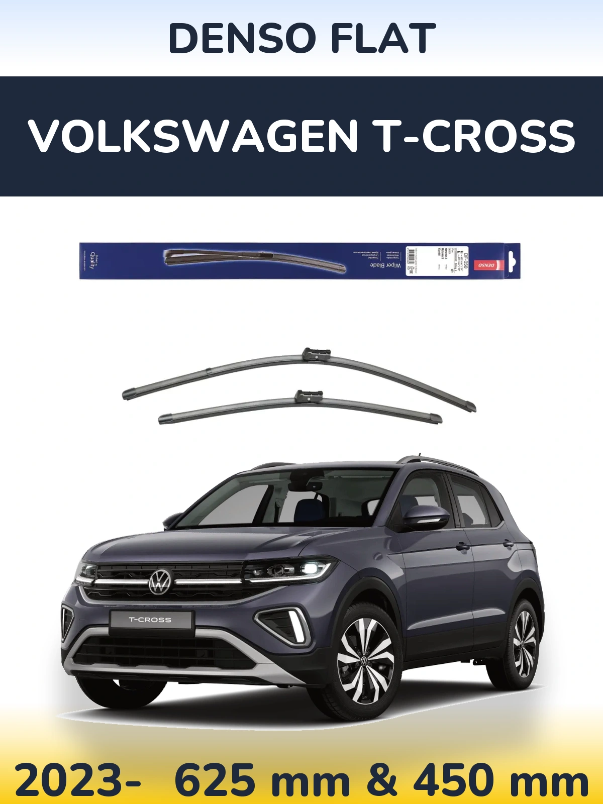 Torkarblad Denso Flat för Volkswagen T-Cross