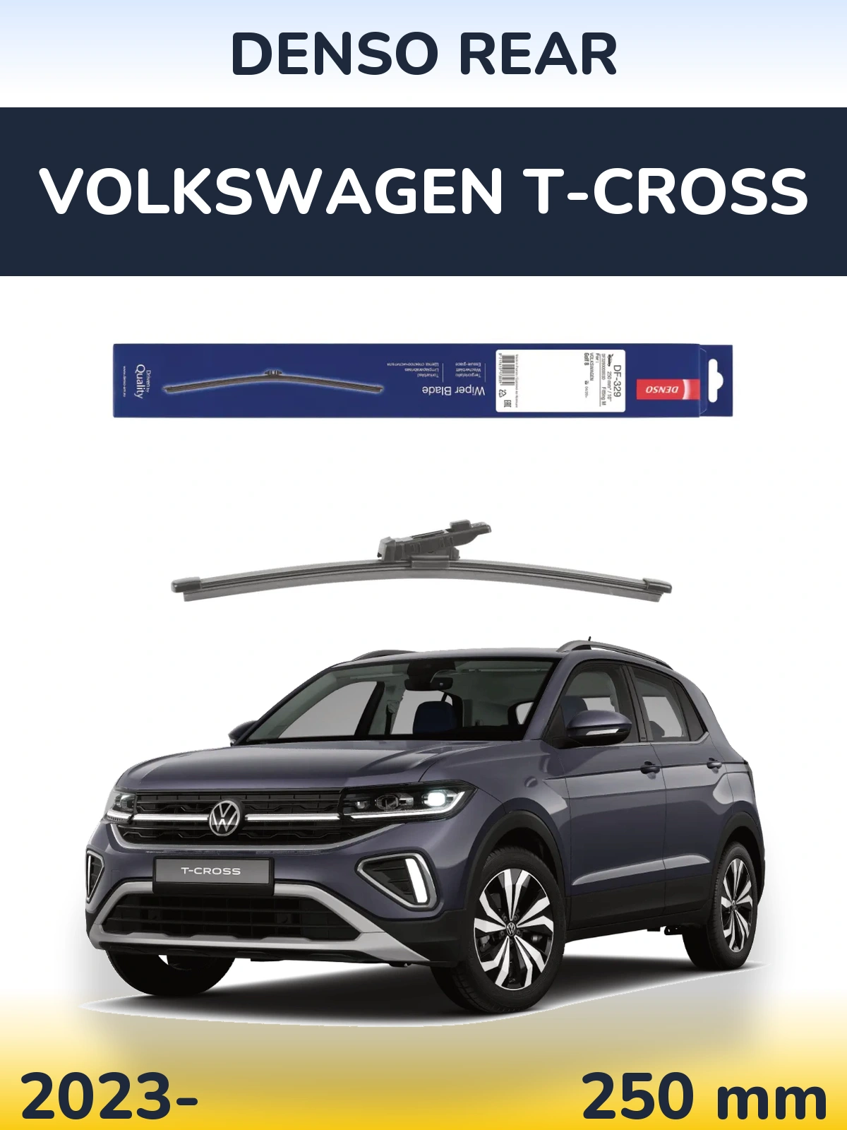 Torkarblad Denso Rear för Volkswagen T-Cross