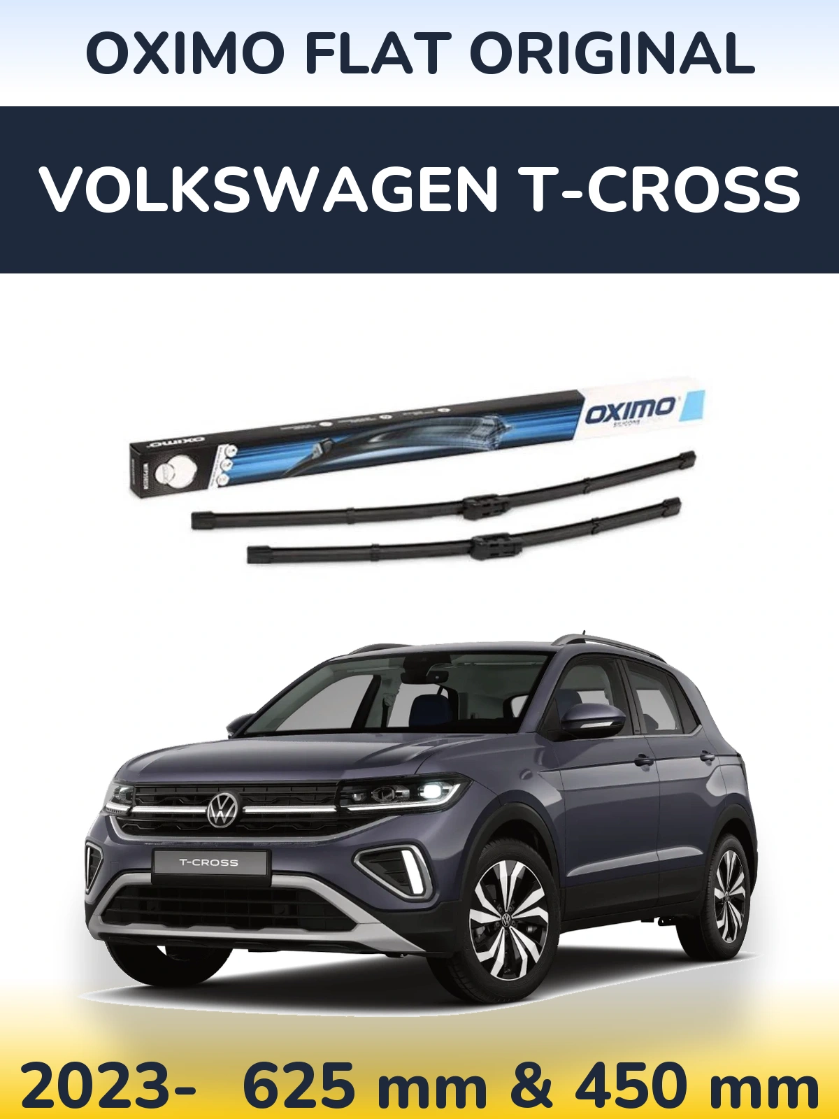 Torkarblad Oximo Flat Original för Volkswagen T-Cross