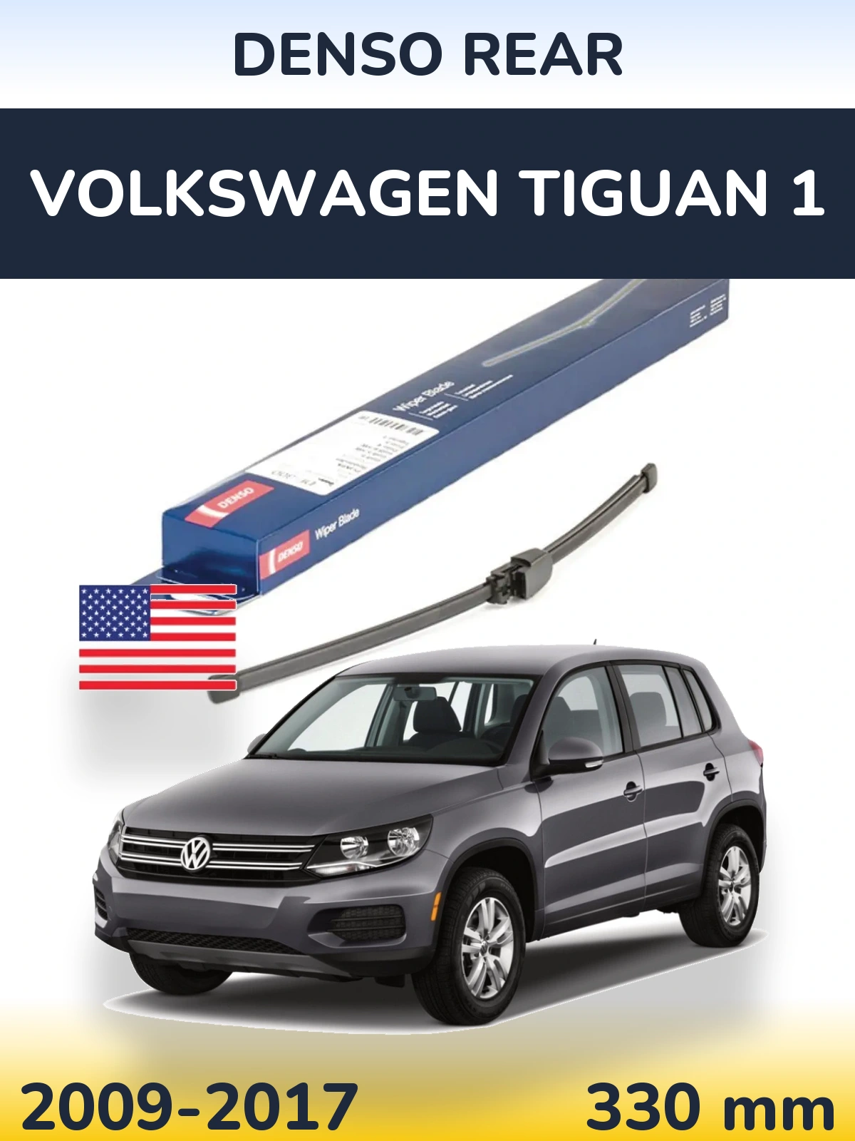 Torkarblad Denso Rear för Volkswagen Tiguan 1