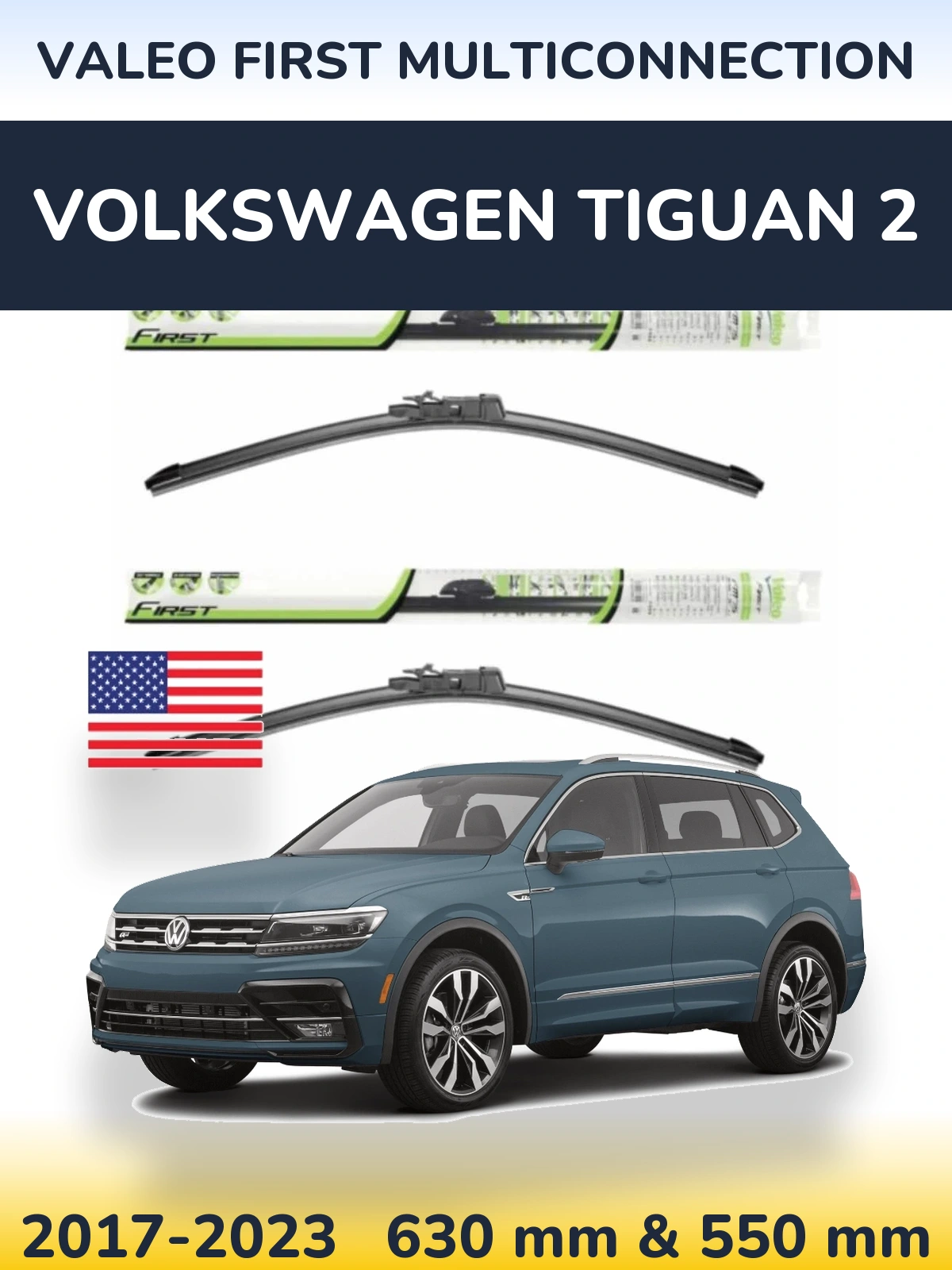 Torkarblad Valeo First MultiConnection för Volkswagen Tiguan 2