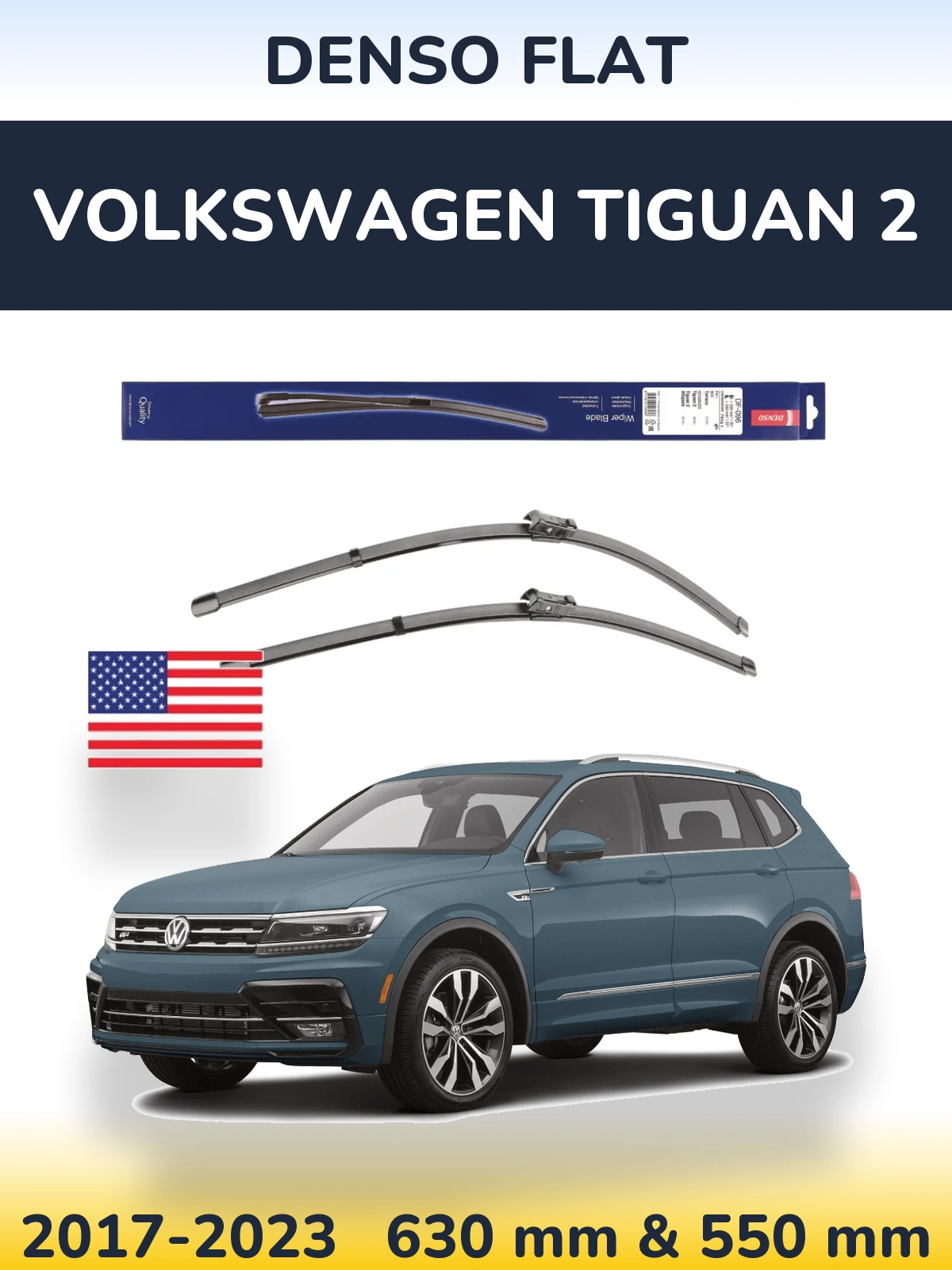 Torkarblad Denso Flat för Volkswagen Tiguan 2