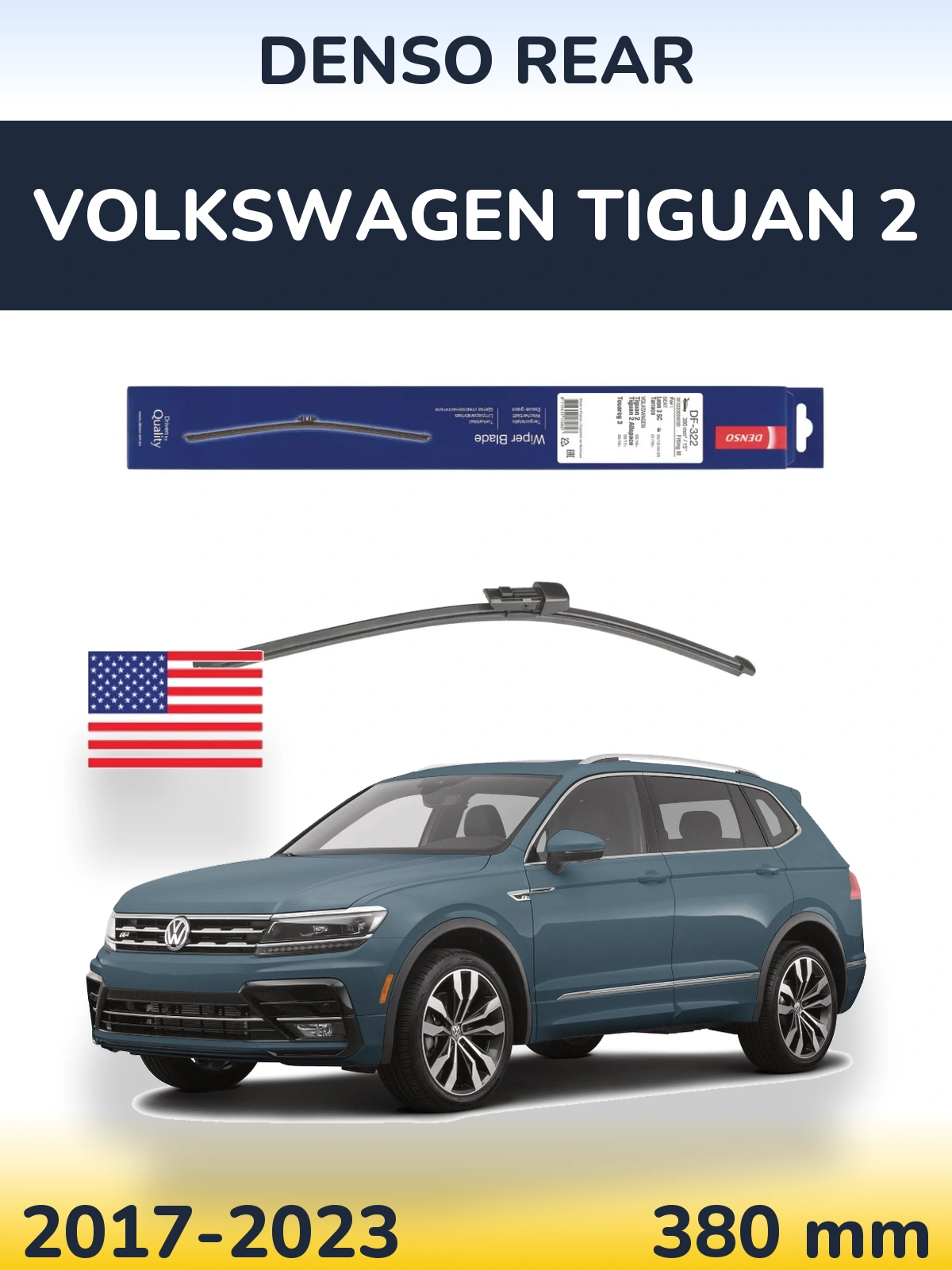 Torkarblad Denso Rear för Volkswagen Tiguan 2