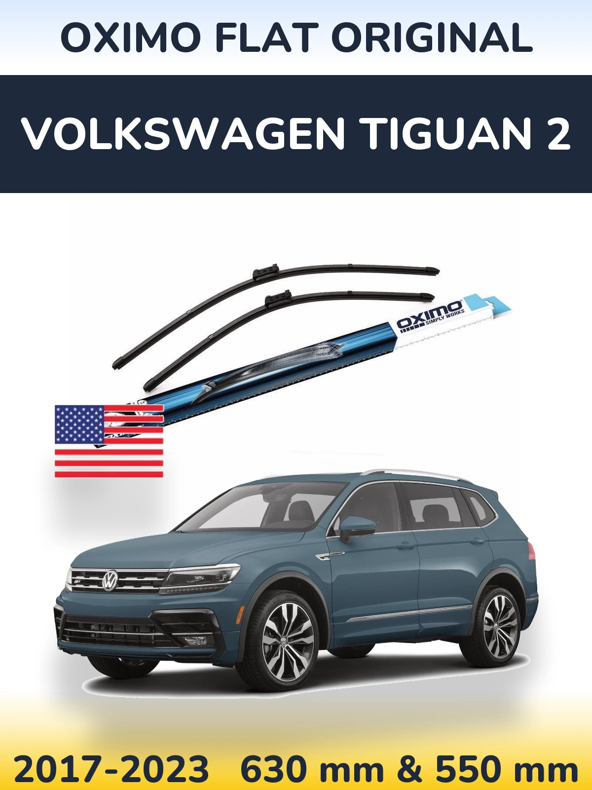 Torkarblad Oximo Flat Original för Volkswagen Tiguan 2