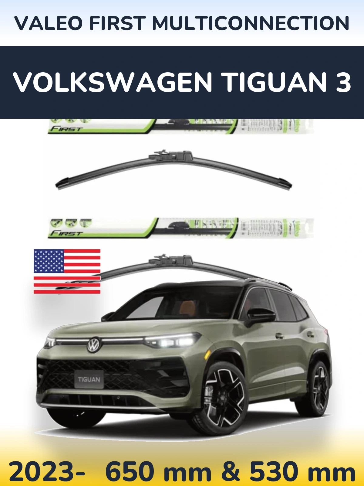 Torkarblad Valeo First MultiConnection för Volkswagen Tiguan 3