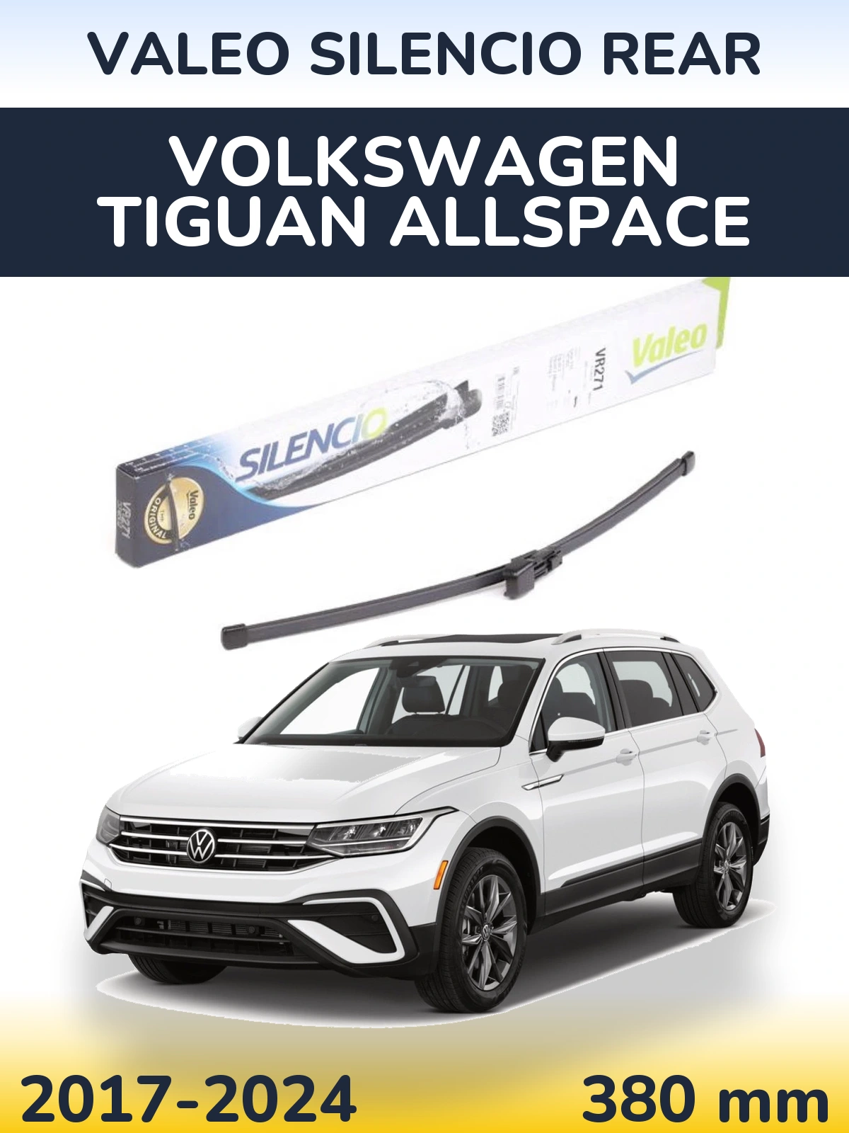 Torkarblad Valeo Silencio Rear för Volkswagen Tiguan Allspace