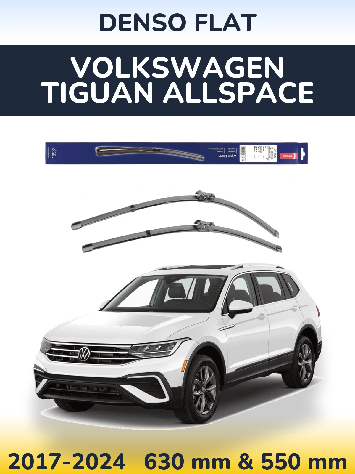 Torkarblad Denso Flat för Volkswagen Tiguan Allspace