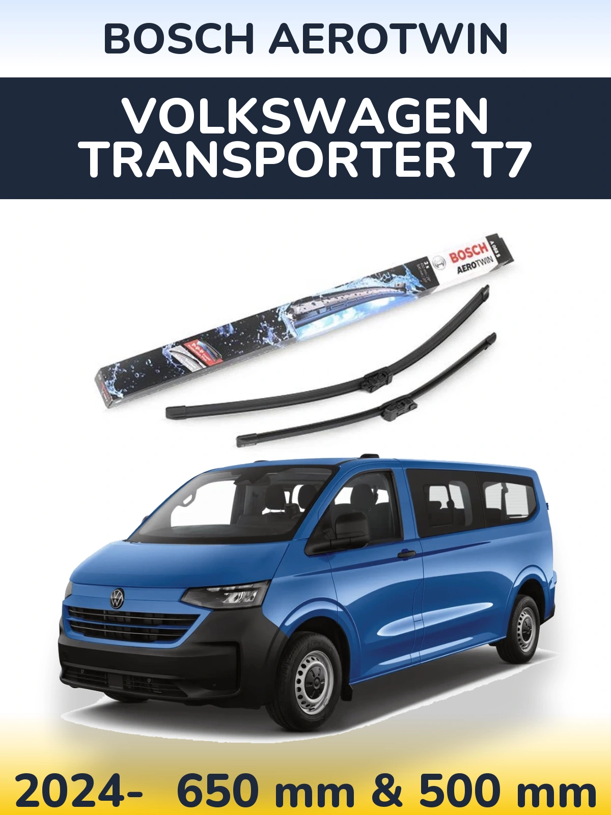 Torkarblad BOSCH AeroTwin för Volkswagen Transporter T7