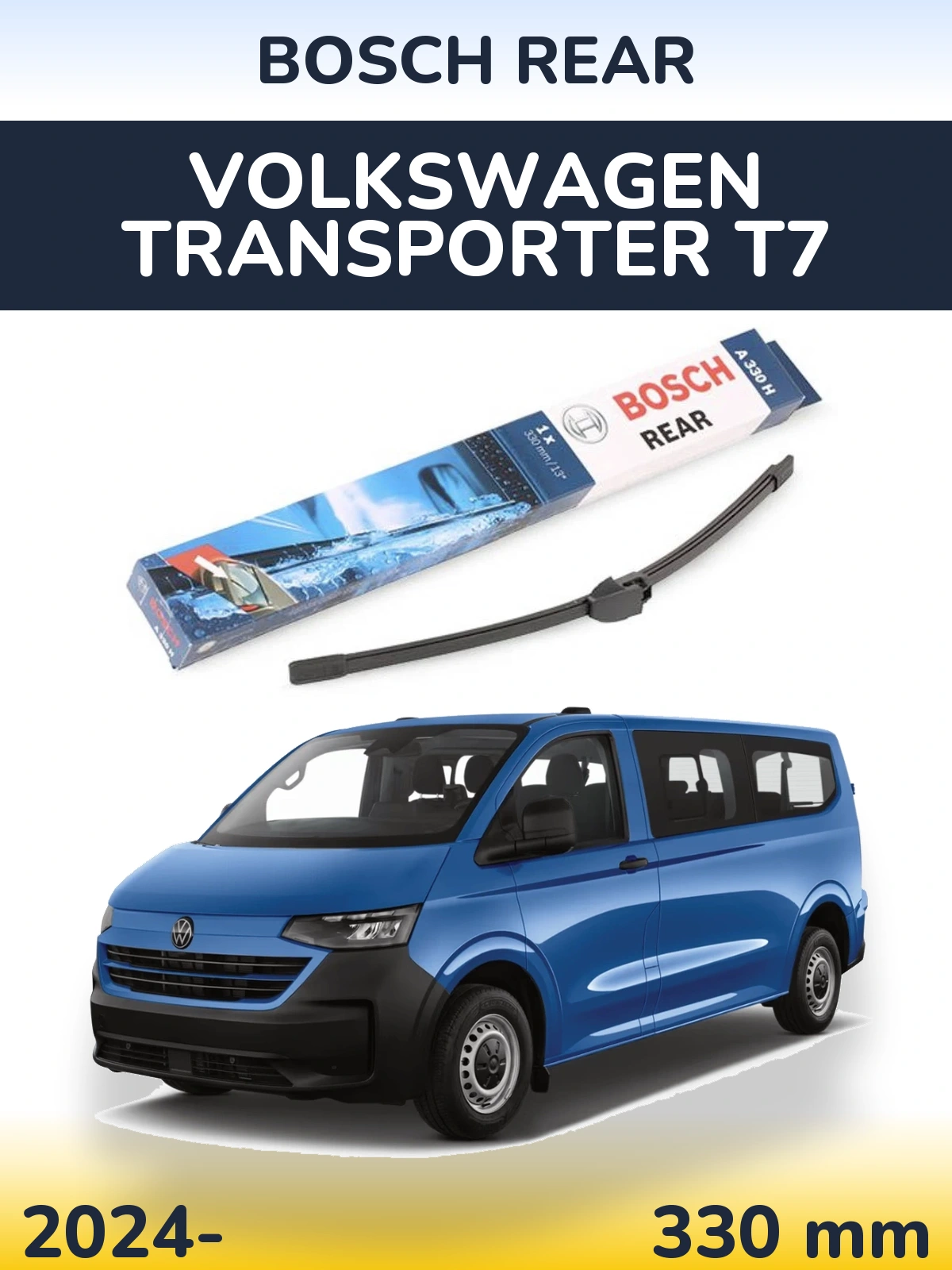 Torkarblad BOSCH Rear för Volkswagen Transporter T7