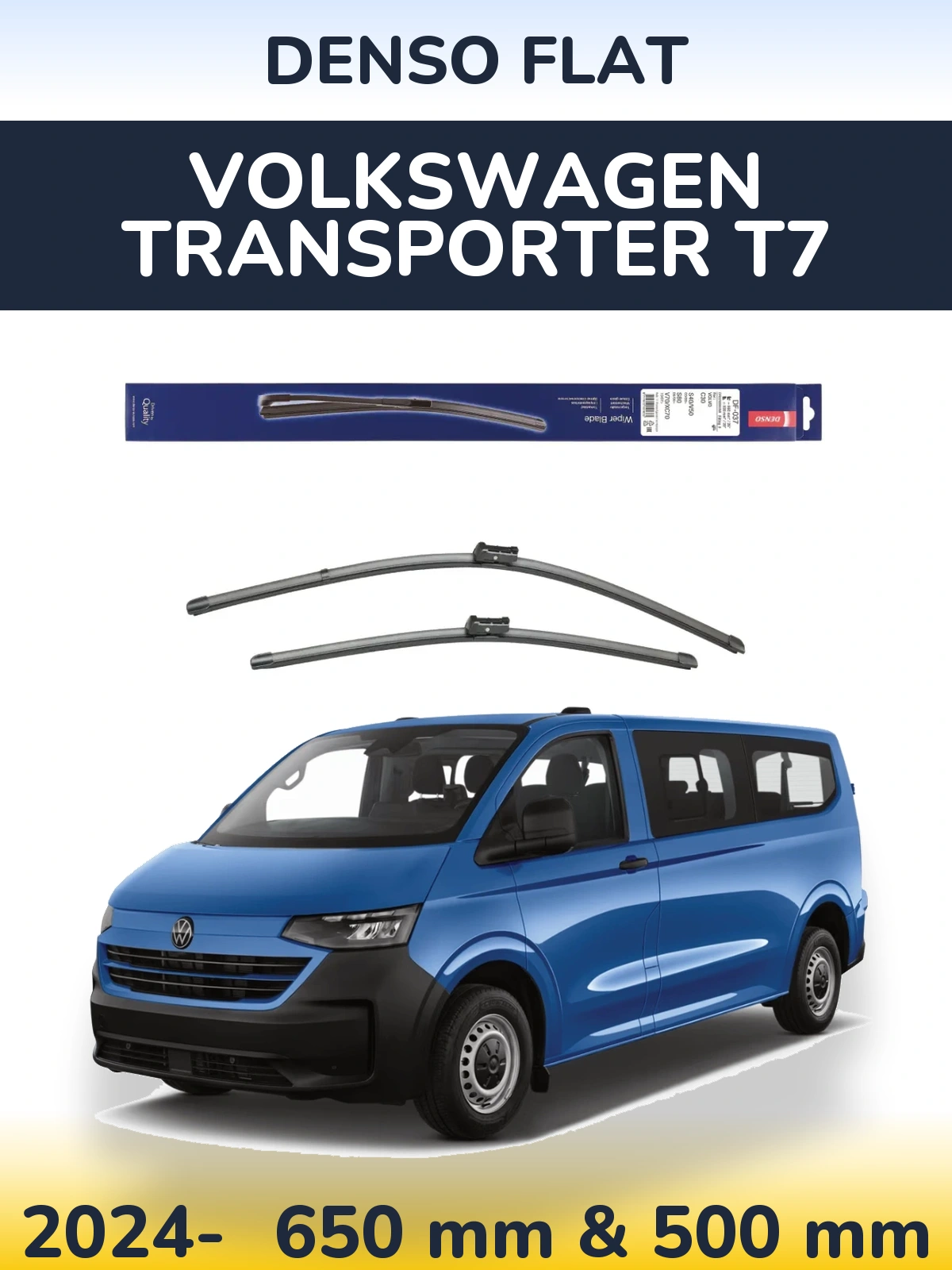 Torkarblad Denso Flat för Volkswagen Transporter T7