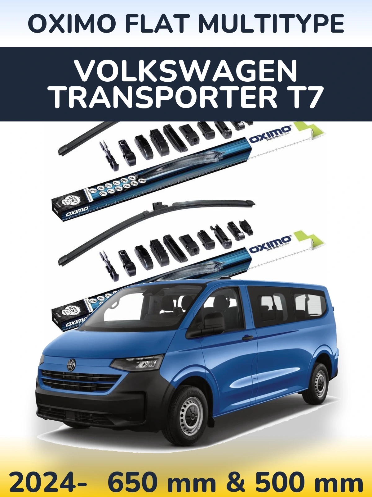 Torkarblad Oximo Flat MultiType för Volkswagen Transporter T7