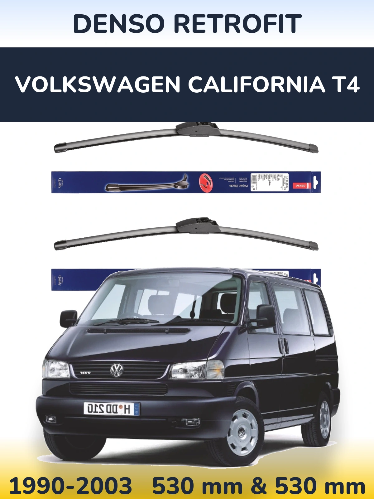 Torkarblad Denso Retrofit för Volkswagen California T4