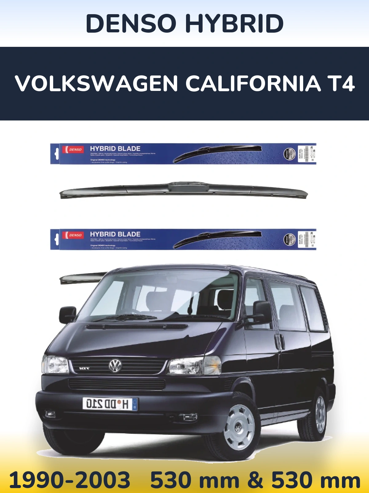Torkarblad Denso Hybrid för Volkswagen California T4